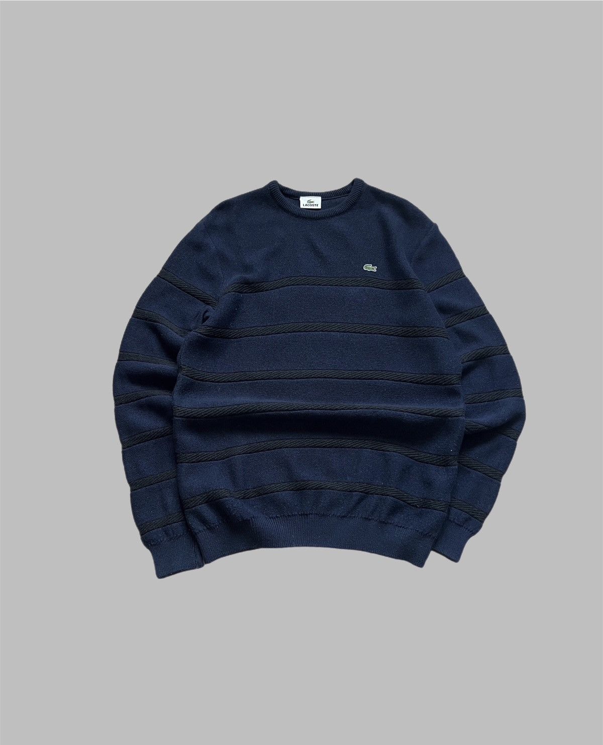 Lacoste Vintage Lacoste Sweater Retro Wool Knit Baggy 90s France 🇫🇷 Size US XL / EU 56 / 4 - 1 Thumbnail