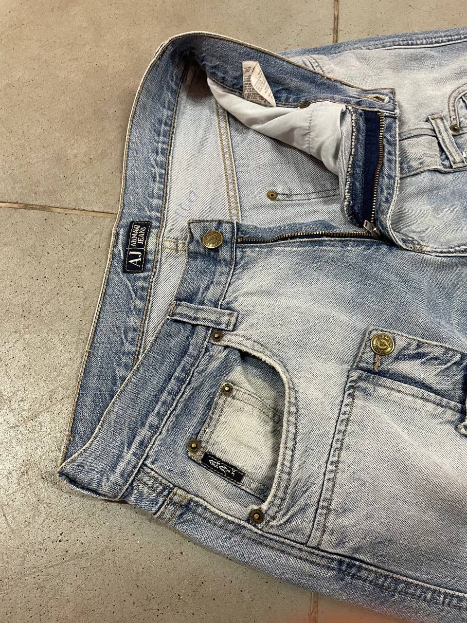 Armani Deconstruct Vintage Armani Jeans Rare Design Size US 33 - 4 Thumbnail