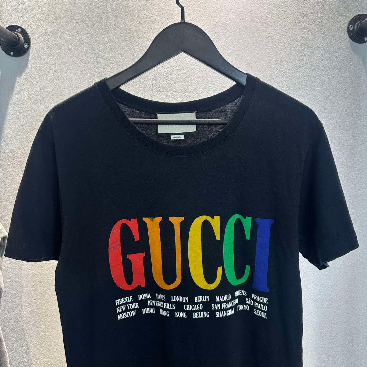 Designer × Gucci GUCCI MULTI COLLOR LOGO T SHIRT Size US S / EU 44-46 / 1 - 2 Thumbnail