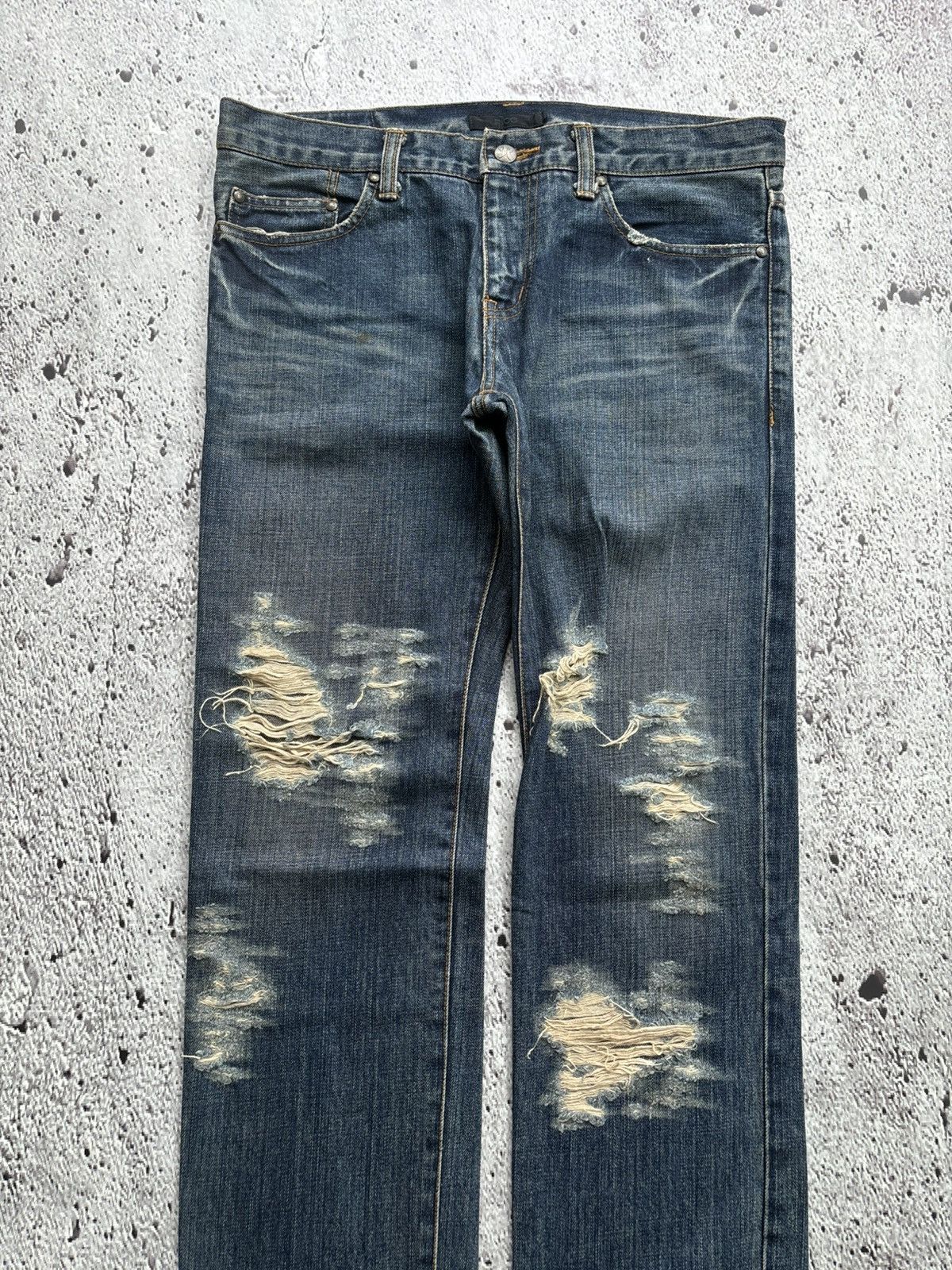 Hysteric Glamour Japanese Distressed denim rico undercover style Size US 33 - 6 Thumbnail