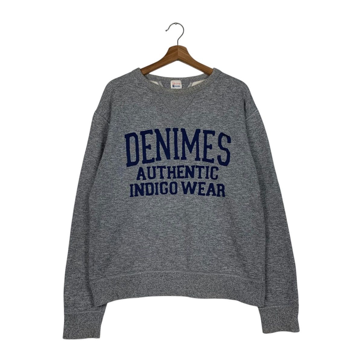 Denime 90’s DENIMES Indigo Wear Crewneck Sweatshirt #3626-C166 Size US M / EU 48-50 / 2 - 1 Thumbnail