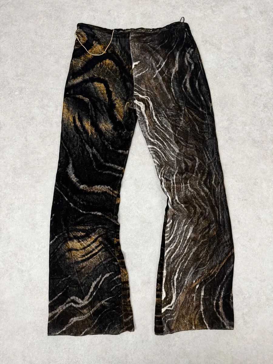 Roberto Cavalli 2000s Roberto Cavalli Brown Velvet Cozy Pants Size 28" / US 6 / IT 42 - 2 Thumbnail