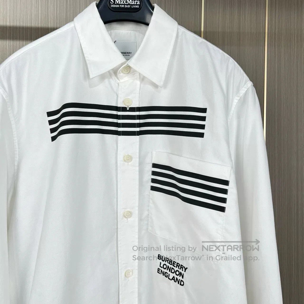 Burberry burberry embroidered stripe long sleeve shirt. Size US M / EU 48-50 / 2 - 3 Thumbnail