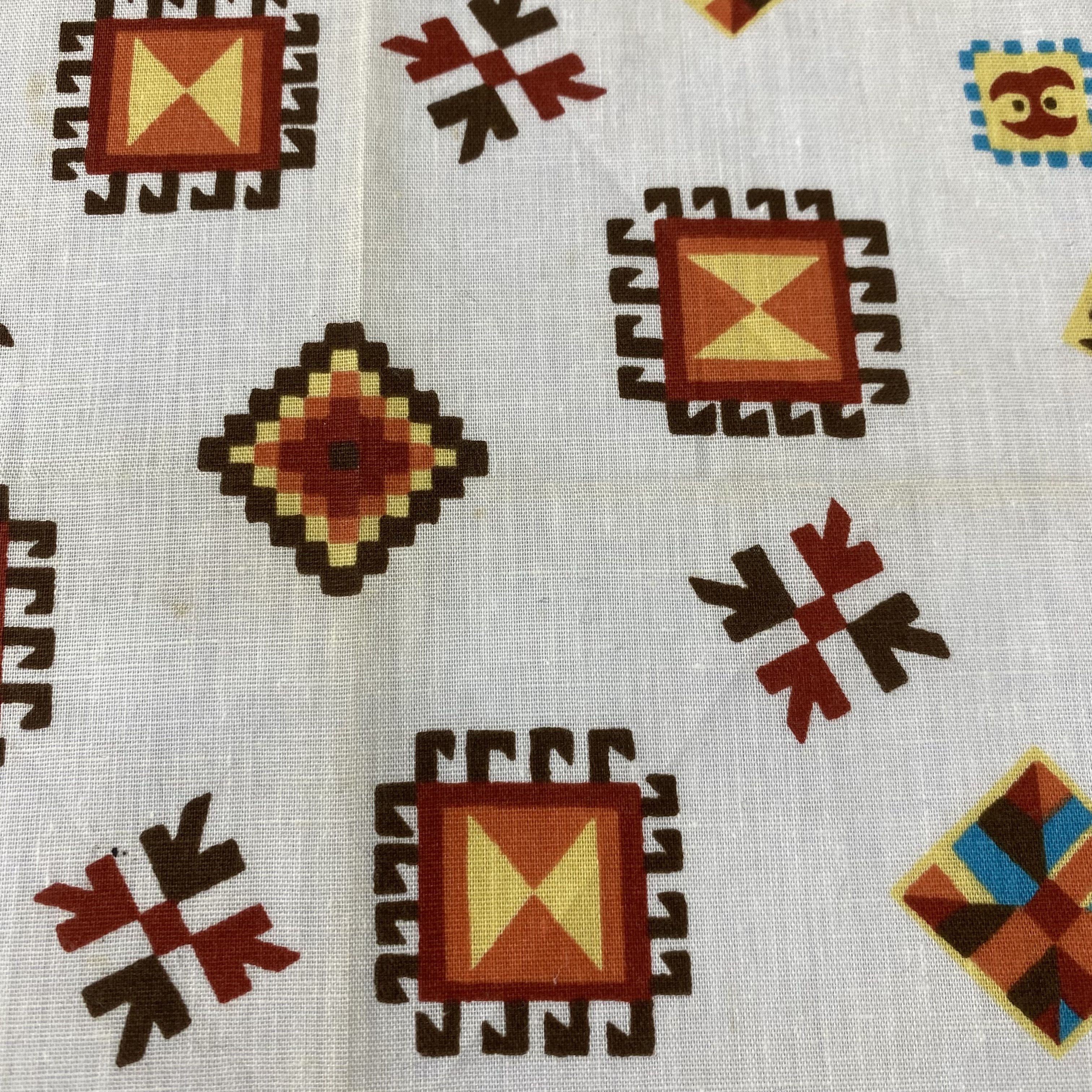 Other Vintage Handkerchief Neckerchief Bandana H006R Size ONE SIZE - 4 Thumbnail
