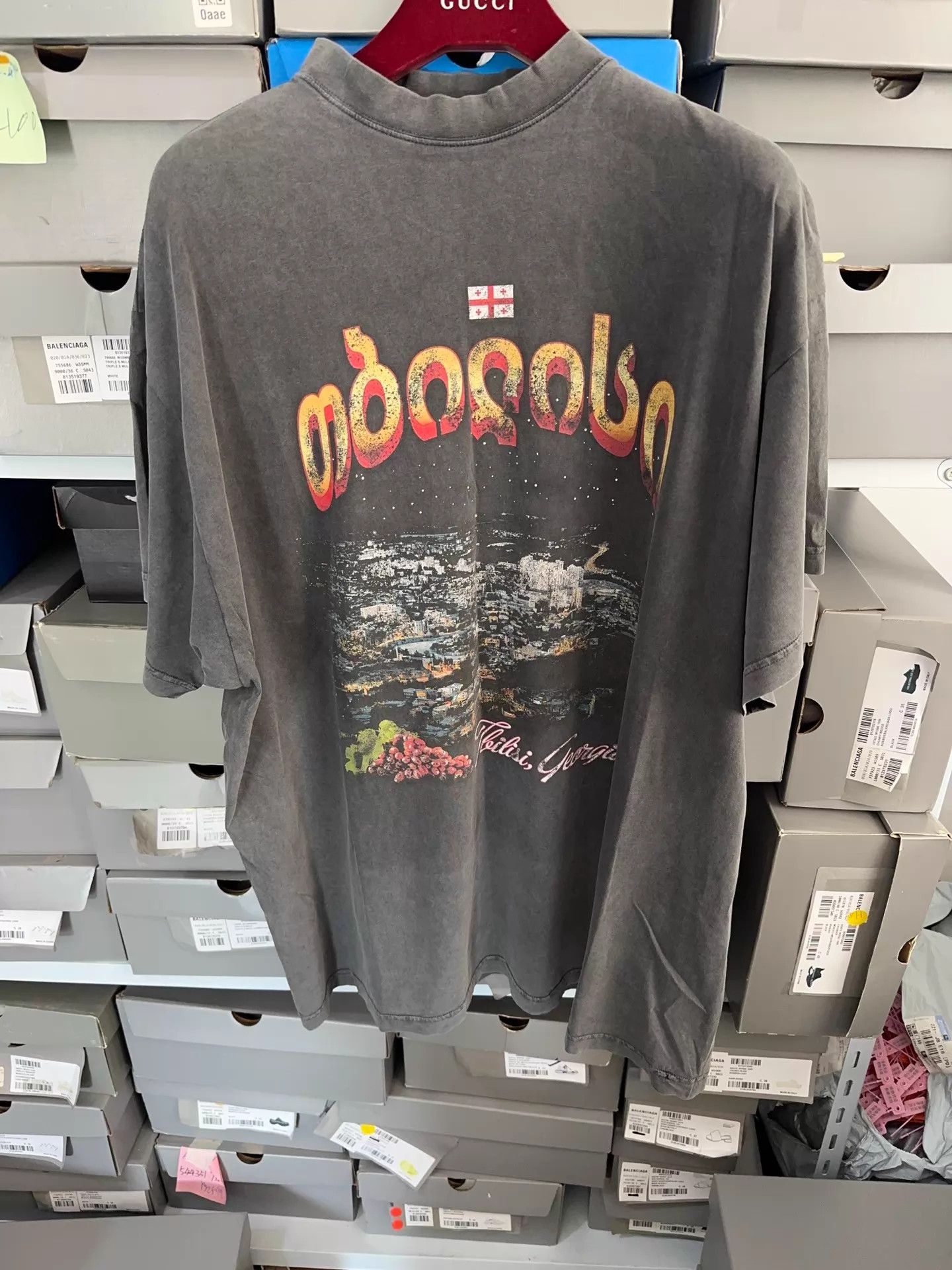 Balenciaga Balenciaga Georgia Night short sleeve T-shirt Black 4 Size S / US 4 / IT 40 - 3 Thumbnail