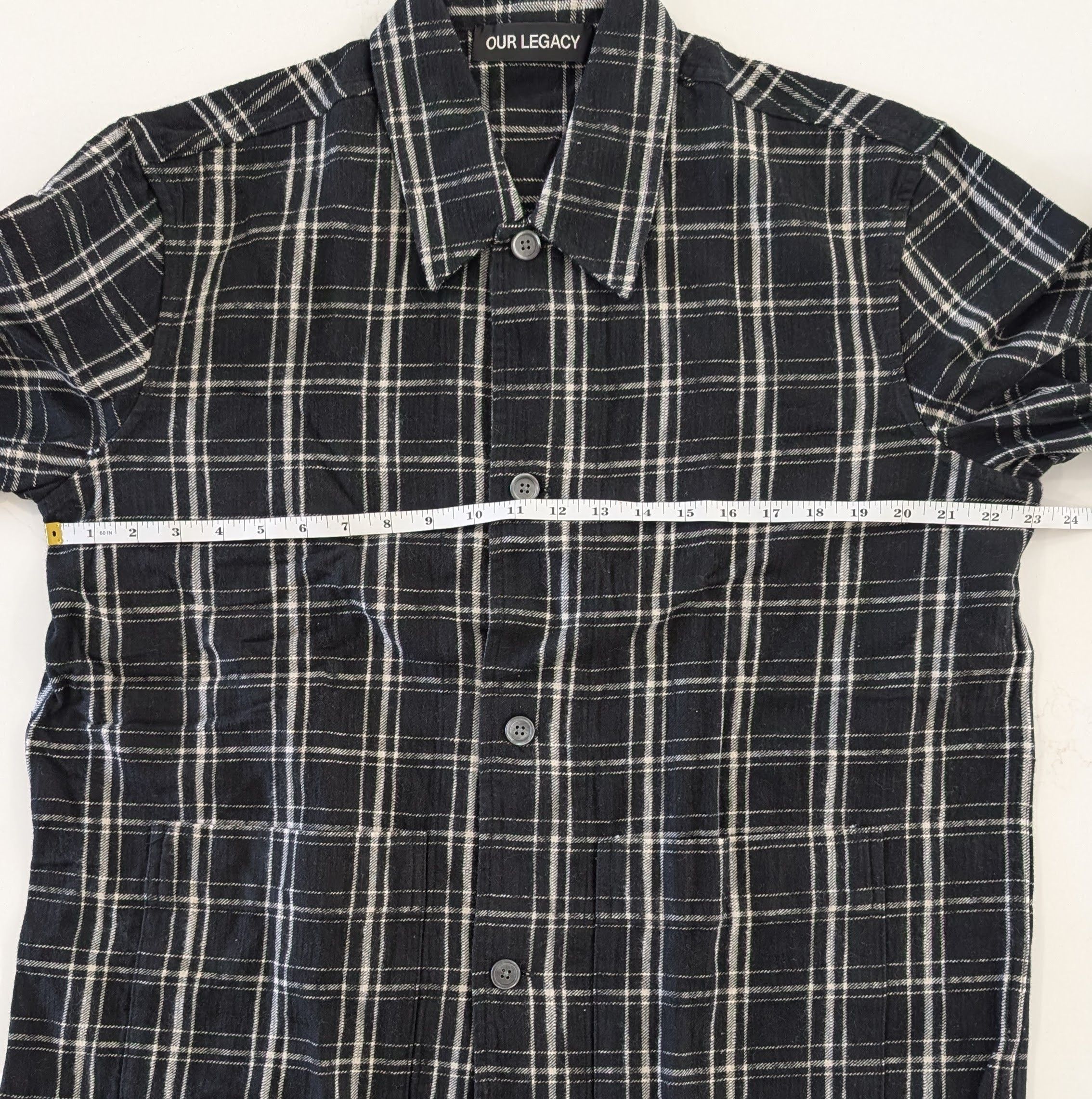Our Legacy Our Legacy Haven Jacket Black White Helix Flannel Size 48 Size US M / EU 48-50 / 2 - 12 Thumbnail