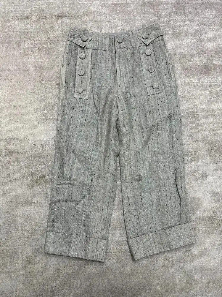 Yohji Yamamoto Sz 2 Yohji Yamamoto Regulation Linen Trousers-2505 Size US 32 / EU 48 - 1 Thumbnail