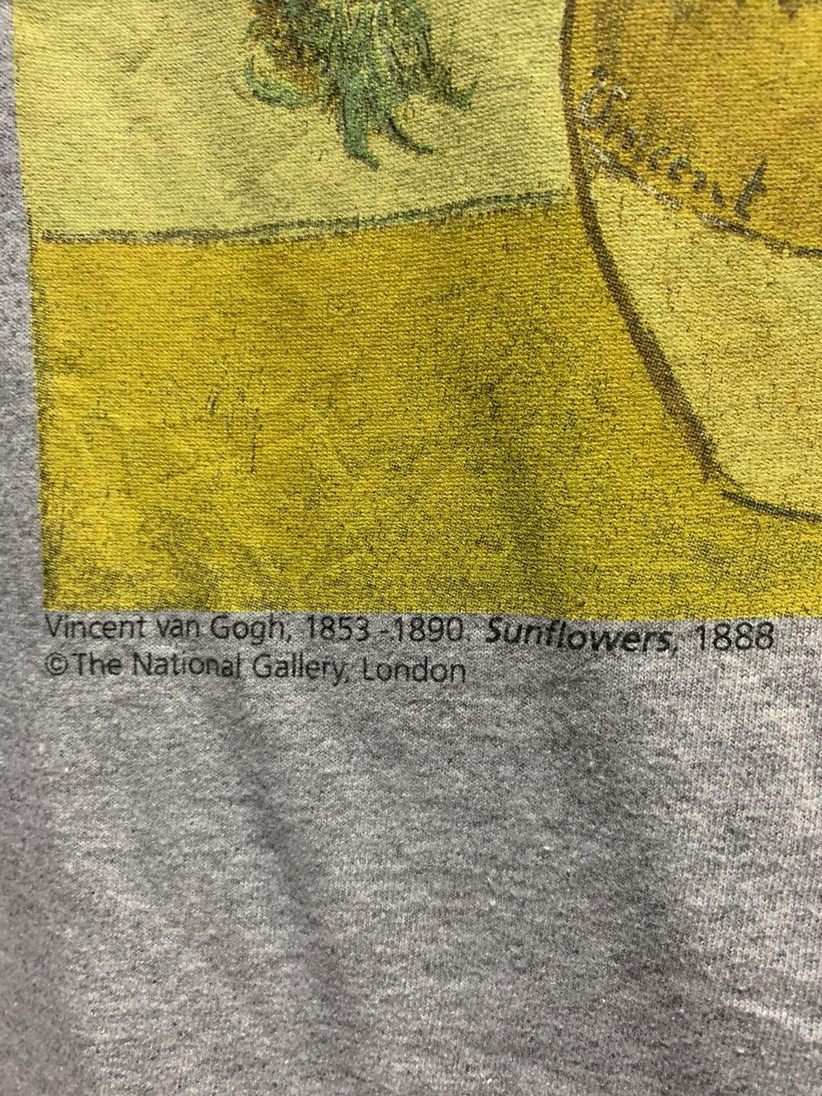 Vintage Vintage VINCENT VAN GOGH “1853-1890, SUNFLOWER, 1888” Size US M / EU 48-50 / 2 - 4 Thumbnail