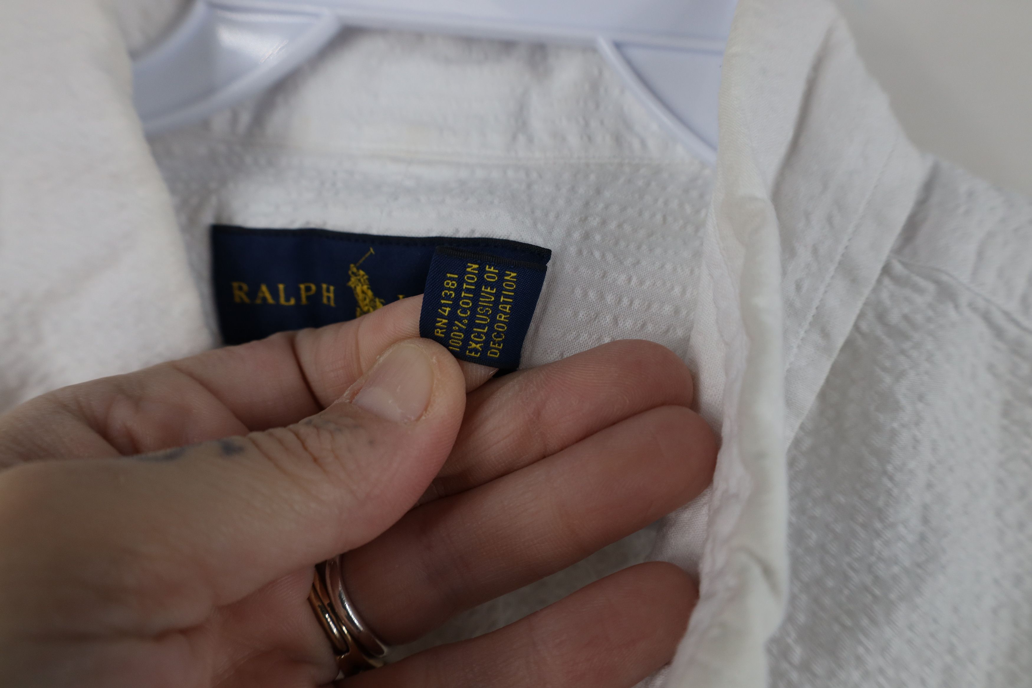 Polo Ralph Lauren Vintage Ralph Lauren Short Sleeve Button Down Shirt White Size US M / EU 48-50 / 2 - 10 Thumbnail