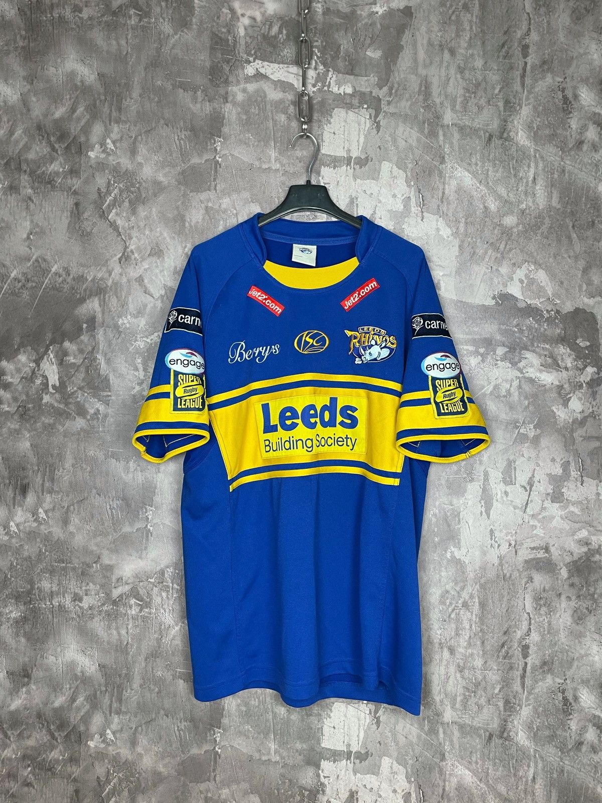 Maillot Rugby Leeds Rhinos Vintage Away – ISC Jersey Angleterre Taille L
