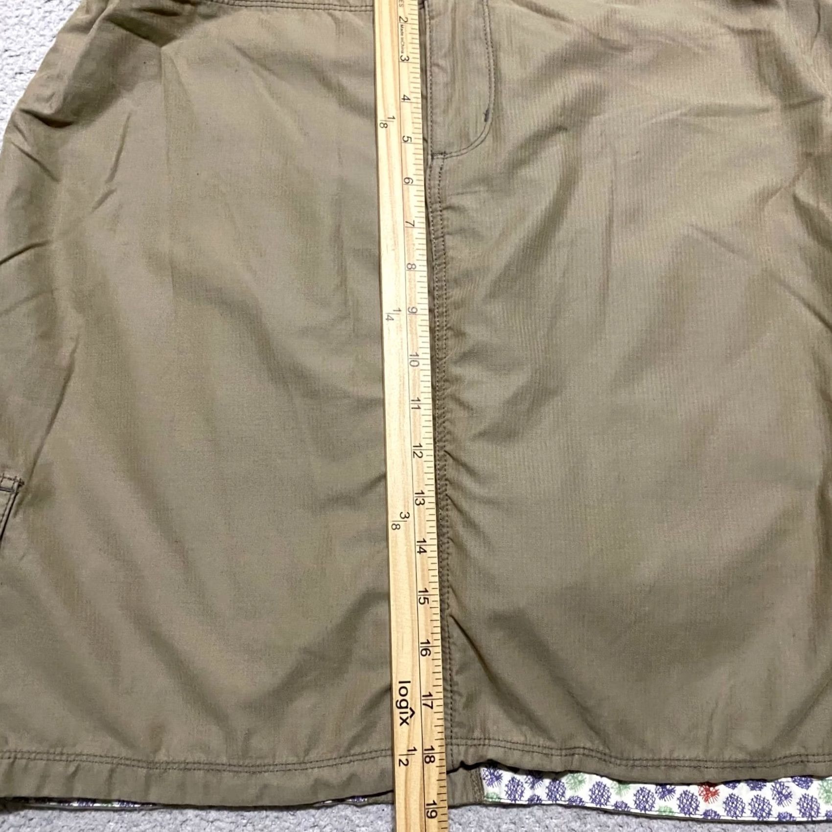 Vintage Horny Toad Skort Womens sz 14 Beige Mini Pencil Outdoor Hiking Cargo Pockets Size 36" / US 14 / IT 50 - 4 Thumbnail