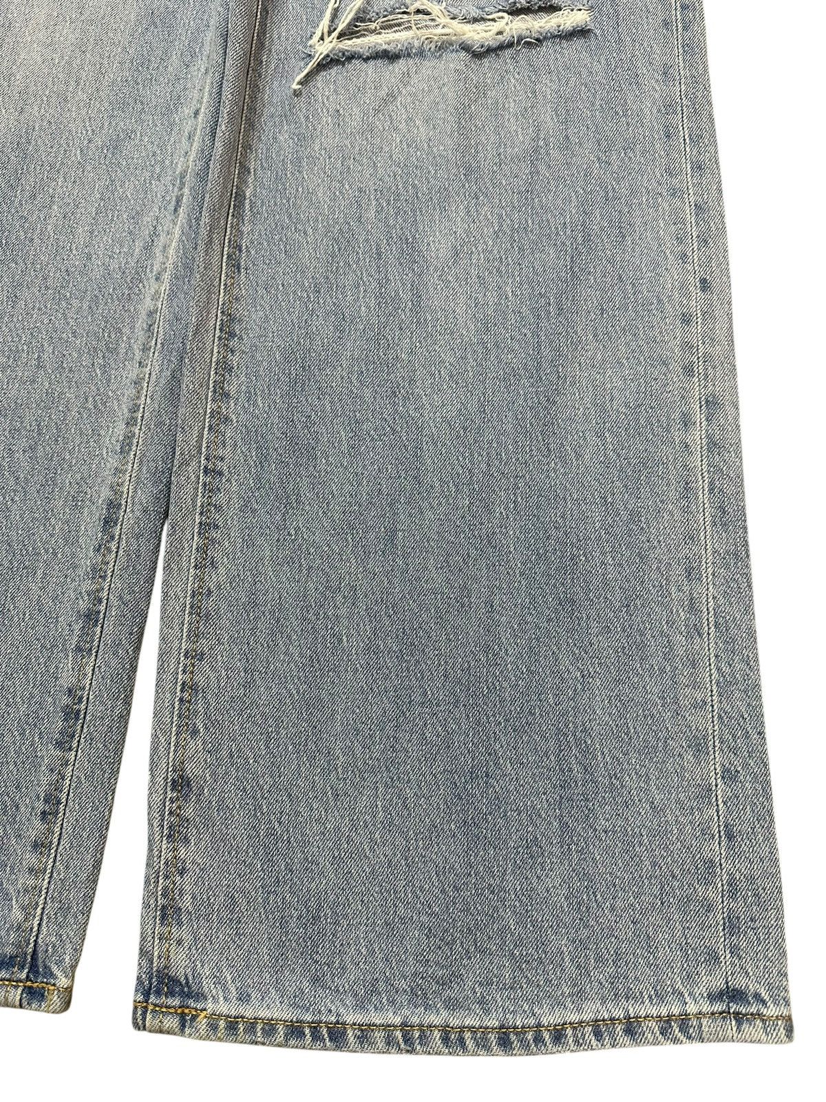 GU Vintage Japanese GU Blue Faded Wash Distressed Baggy Jeans Size US 28 / EU 44 - 8 Thumbnail