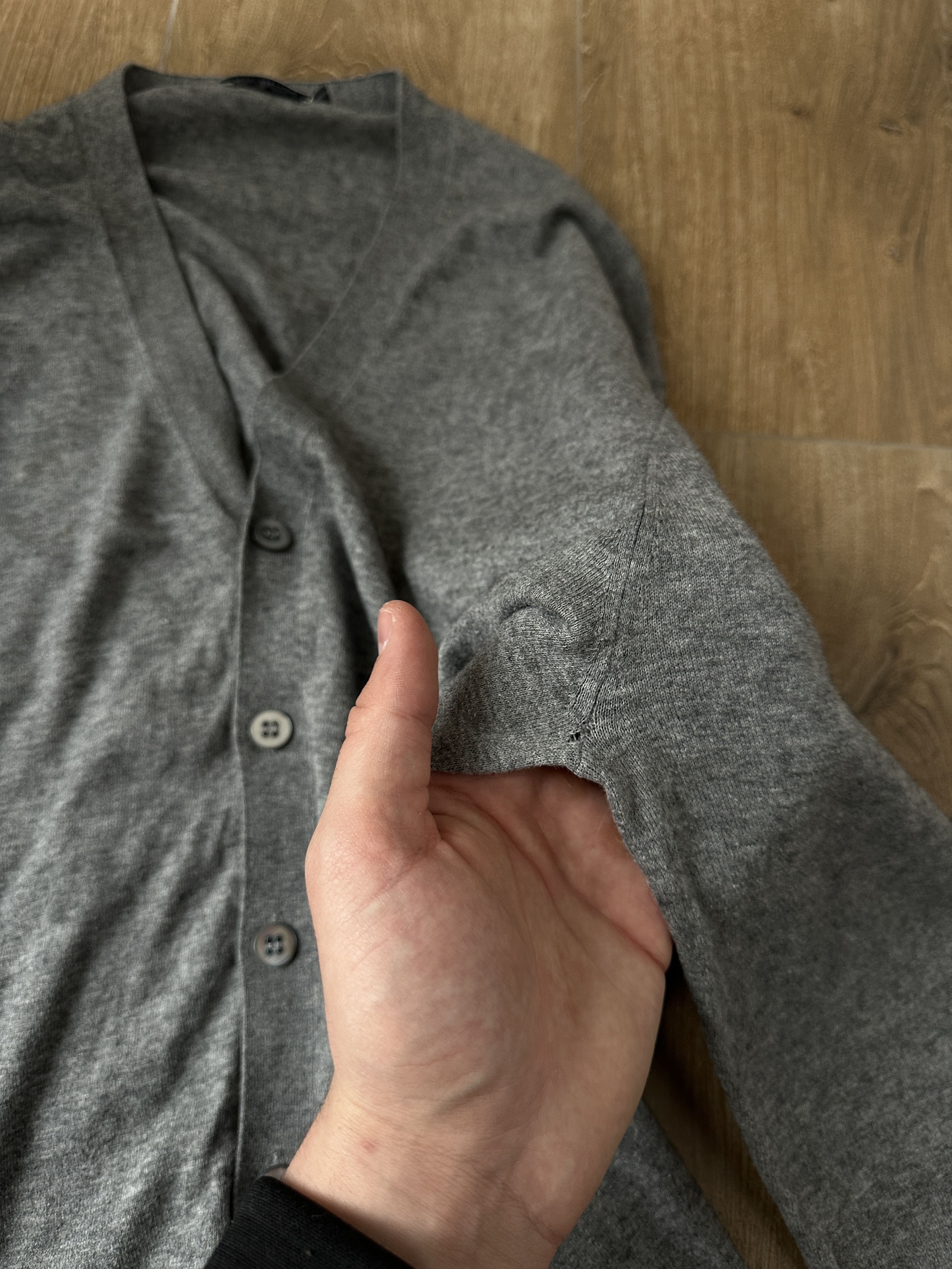 Suitsupply Suitsupply cotton cashmere men's gray Cardigan Size: XXL Size US XXL / EU 58 / 5 - 7 Thumbnail
