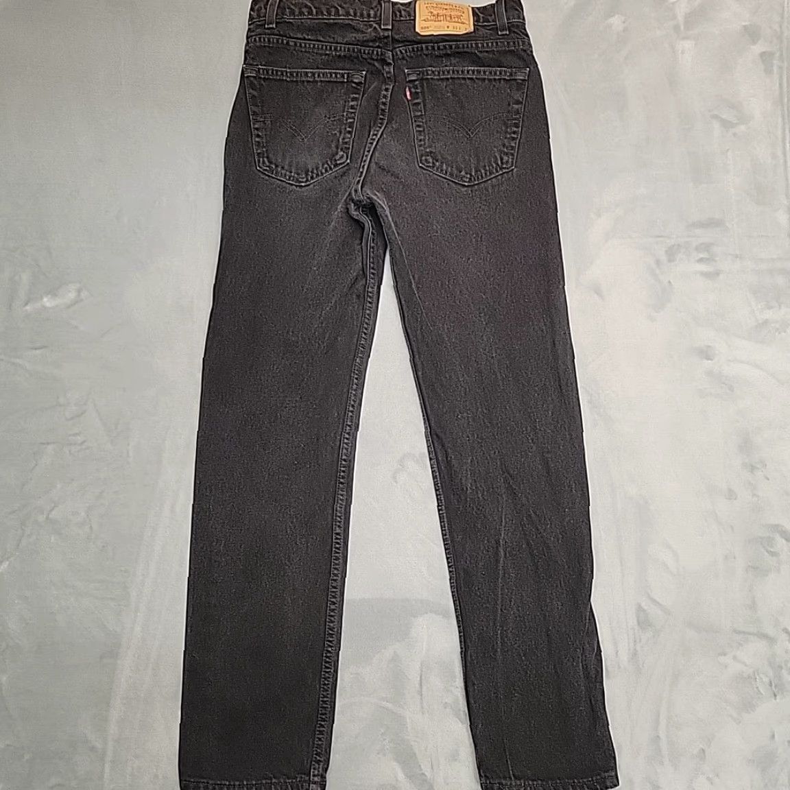 Levi's VINTAGE Levi's 505 Jeans Mens 33x32 Black Denim Straight Leg Made In USA 90s Mens Jeans Black Denim Straight 505 Vintage Levi's Size US 33 - 7 Thumbnail