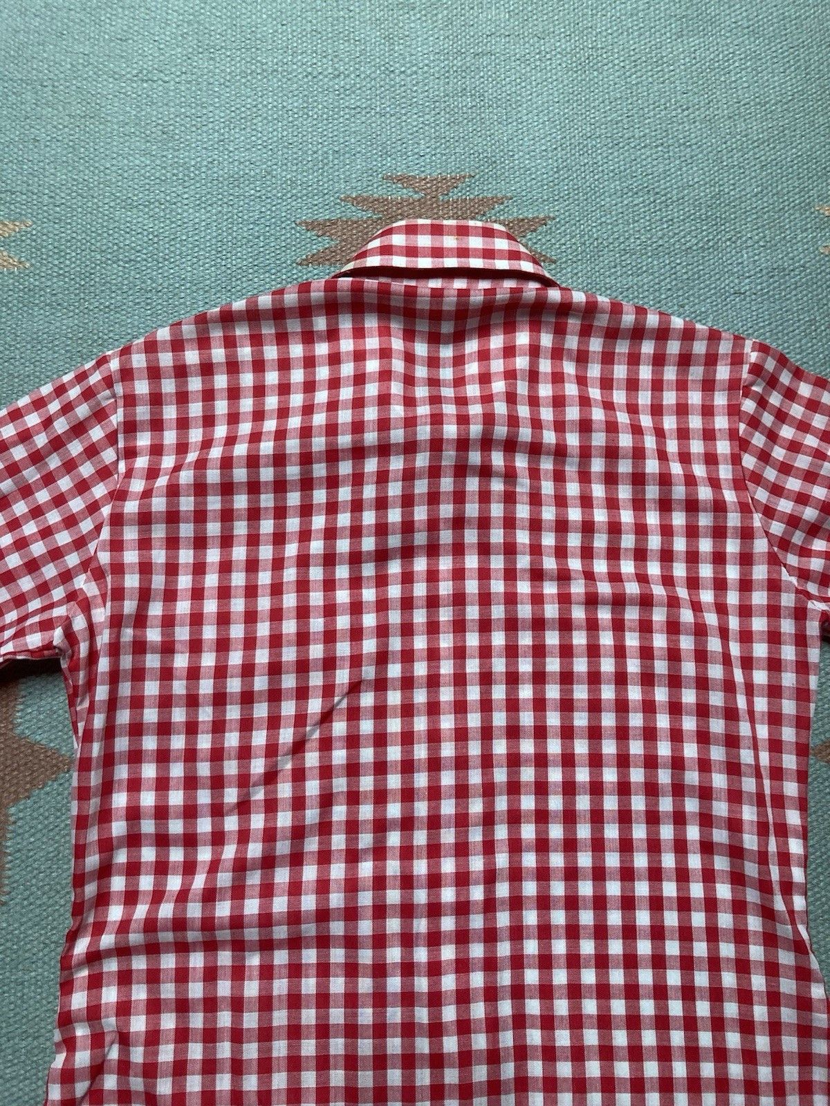 Vintage Vintage 70s shirt sears red checkered boys 12 women’s XS/S Size S / US 4 / IT 40 - 6 Thumbnail