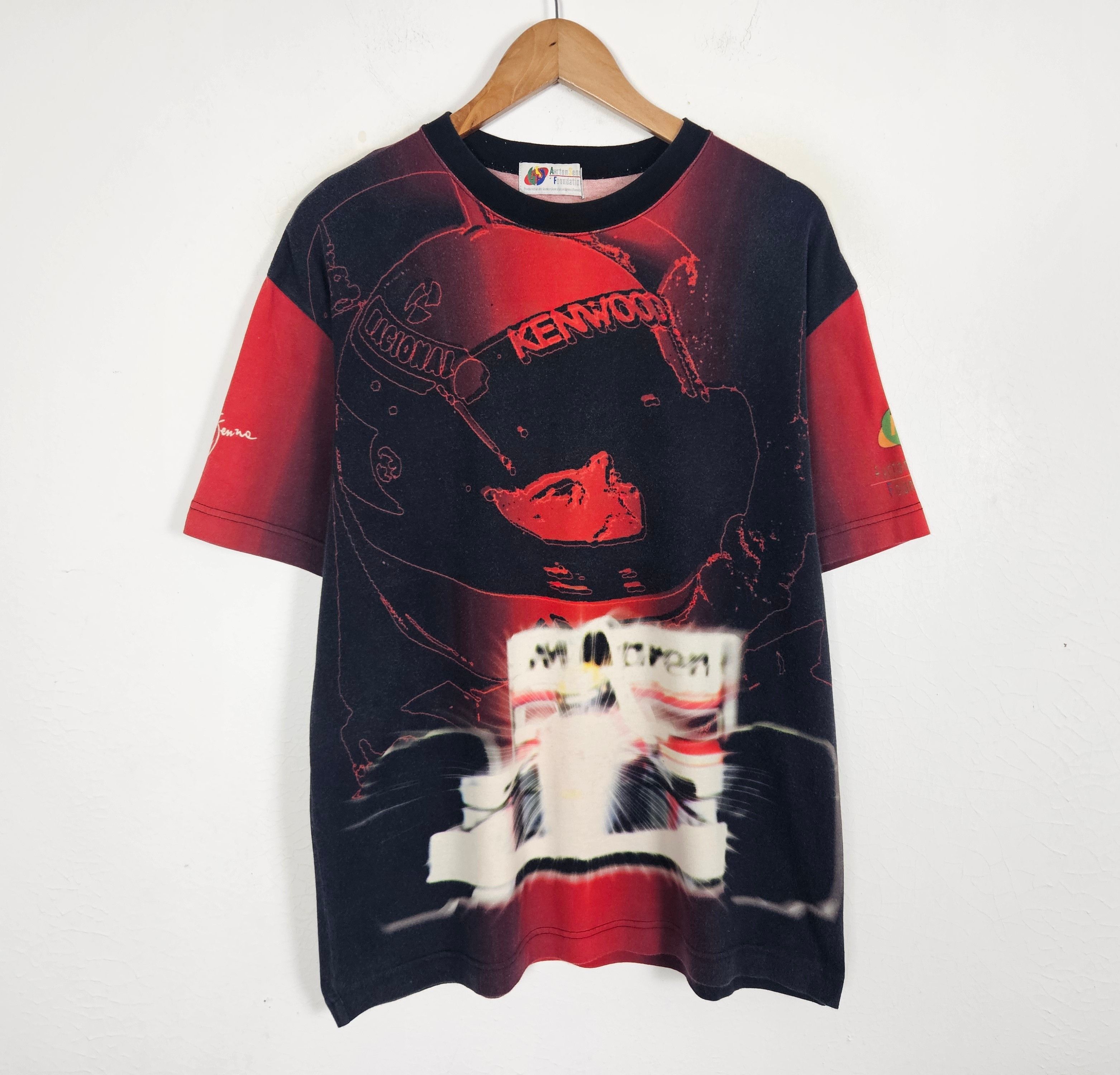Formula 1 × Vintage Vintage Ayrton Senna All Over Print F1 Grand Prix McLaren Size US L / EU 52-54 / 3 - 2 Thumbnail