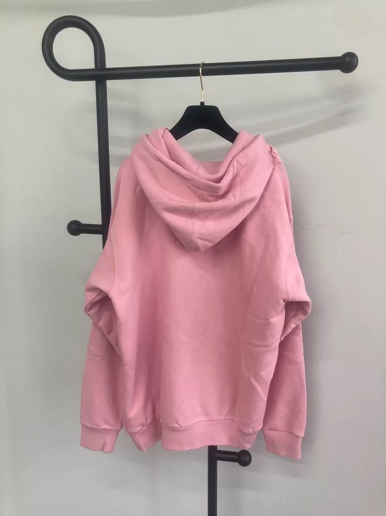 Gucci Gucci Pink embroidered printed hooded sweatshirt Size S / US 4 / IT 40 - 2 Thumbnail