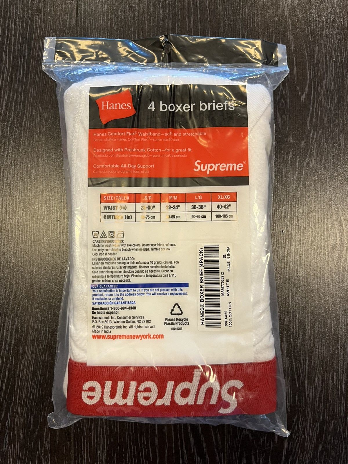 Hanes × Supreme Supreme Hanes Boxer Briefs Small Size 30 - 2 Thumbnail