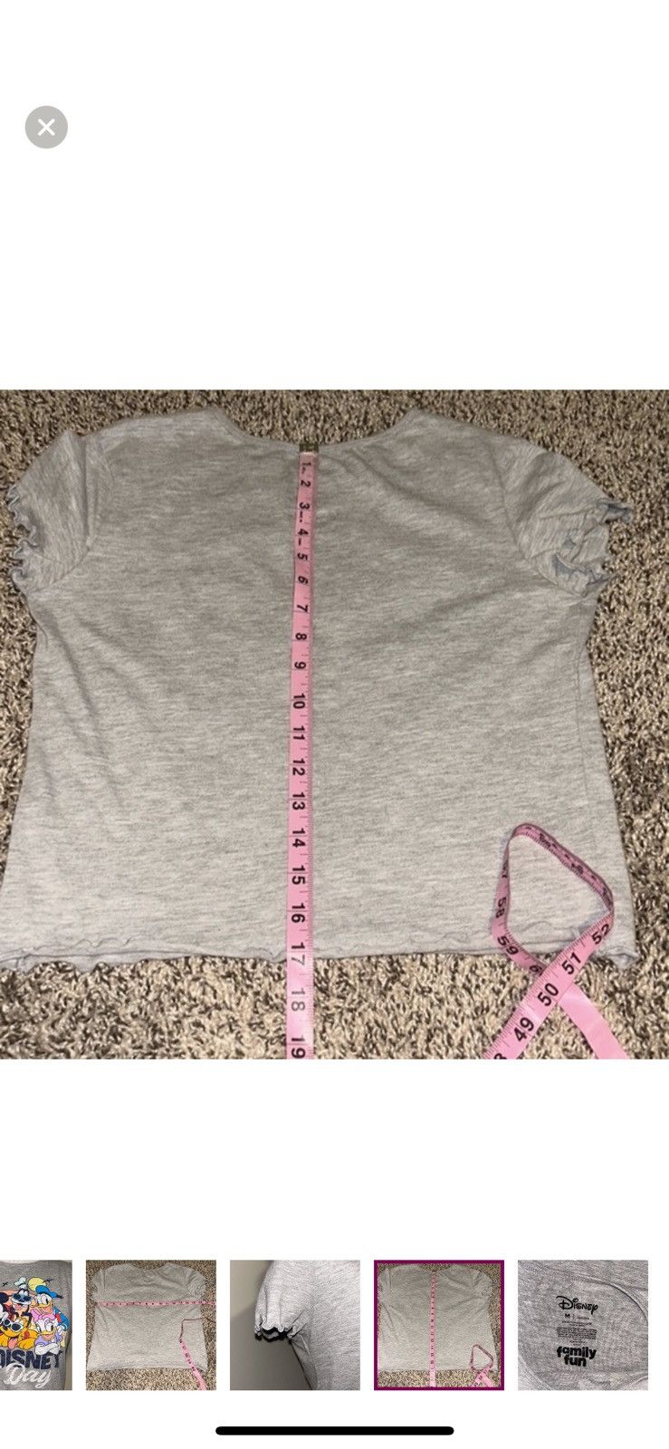 Disney Disney medium sensational‎ 6 cropped tee Size M / US 6-8 / IT 42-44 - 3 Thumbnail