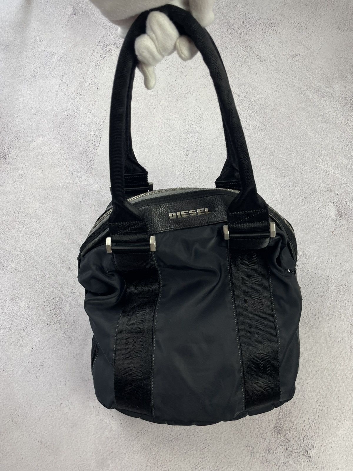 Diesel × Vintage Rare! Vintage y2k Diesel Black Bag Size ONE SIZE - 2 Thumbnail