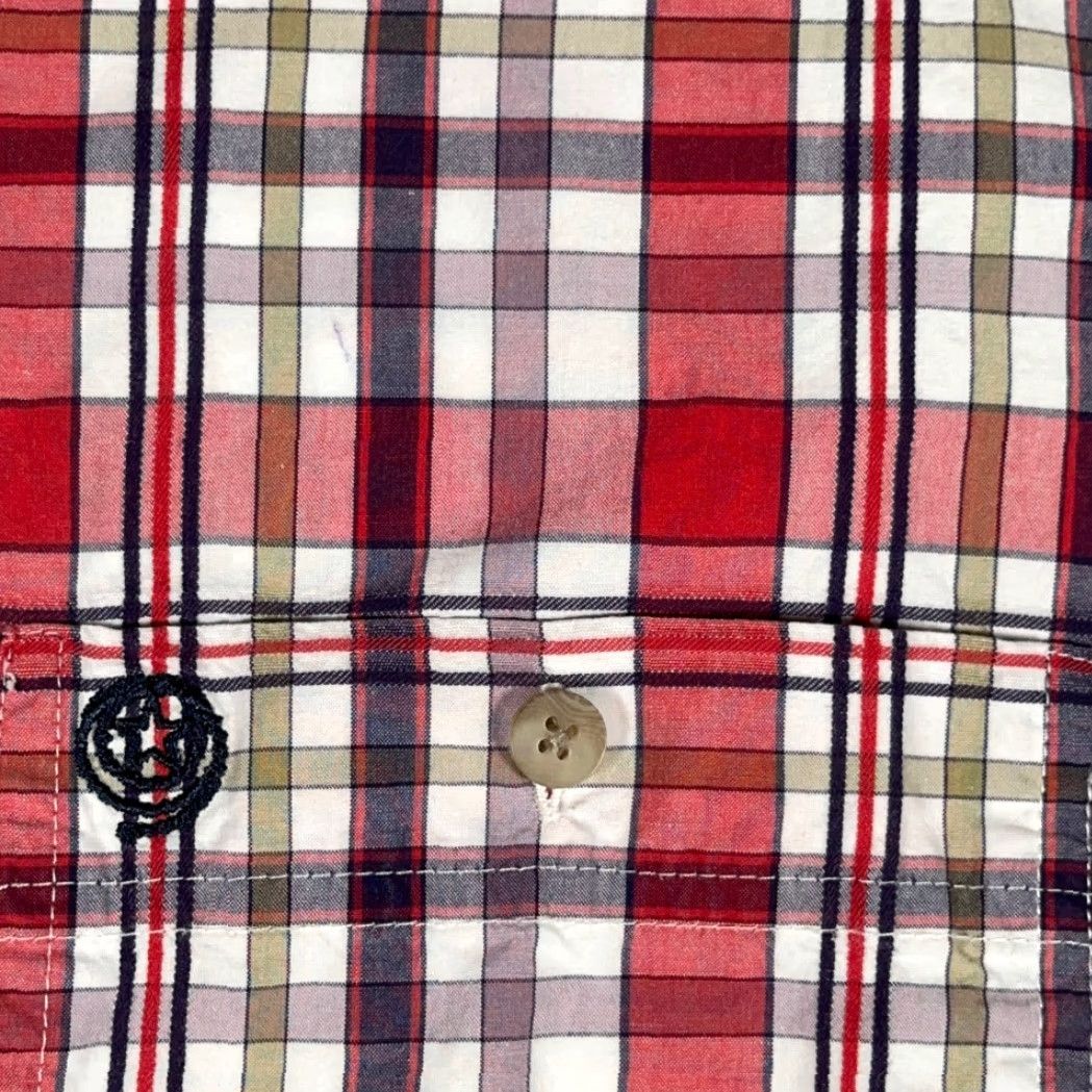 Wrangler Wrangler George Strait Shirt XL Adult Red Plaid Western Cowboy Music Button-Down Collar Front Closure Pocketed Long Sleeve Size US XL / EU 56 / 4 - 6 Thumbnail