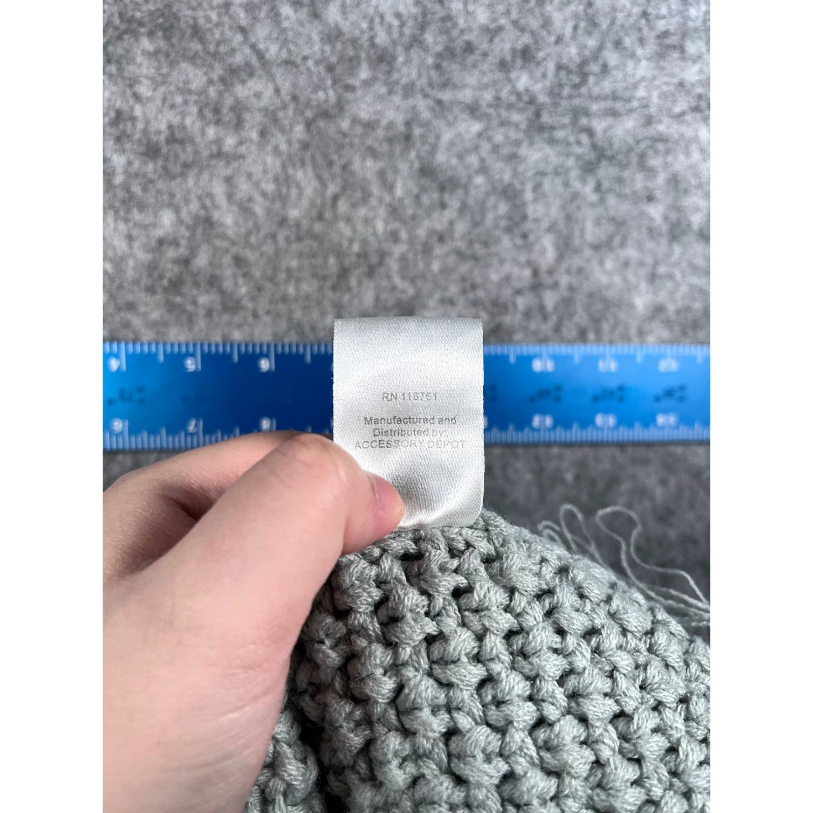 Vintage VINTAGE Accessory Depot Beanie Toque Women Knit Acrylic Faux Fur Pom Casual Travel Outdoor Ski Fall Spring Summer Winter One Size Gray Womens Size ONE SIZE - 8 Thumbnail