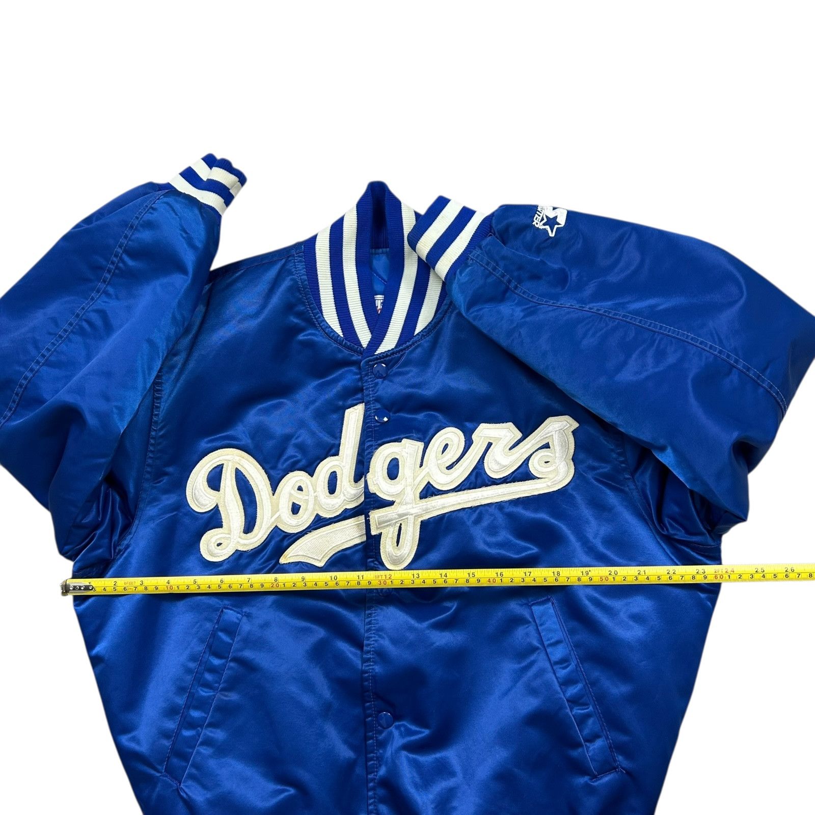 MLB RARE VTG 90s Dodgers Valenzuela 34 STARTER SATIN JACKET Size US M / EU 48-50 / 2 - 13 Thumbnail