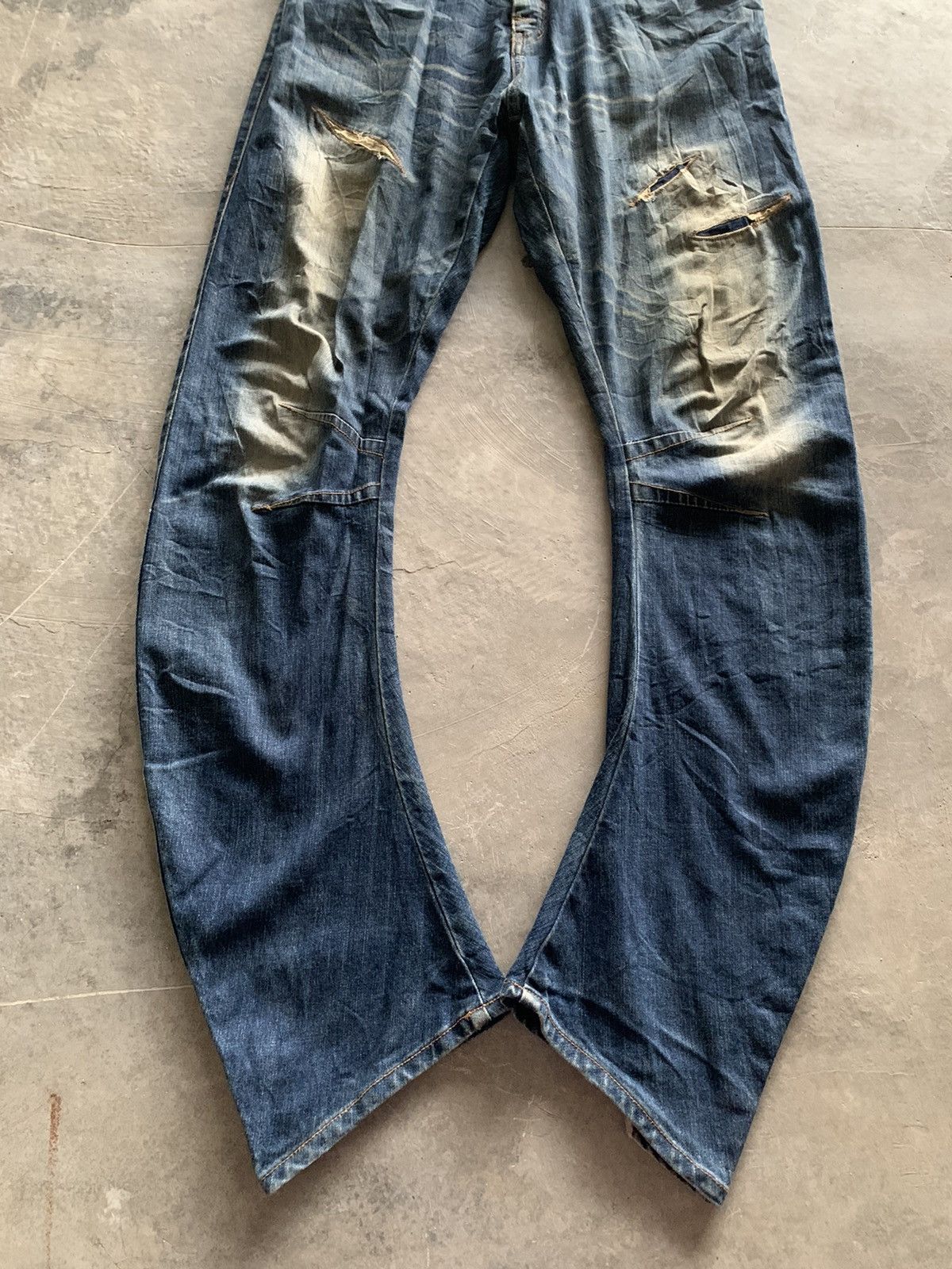 PPFM twist curl PPFM jeans with patchowrk Size US 34 / EU 50 - 3 Thumbnail