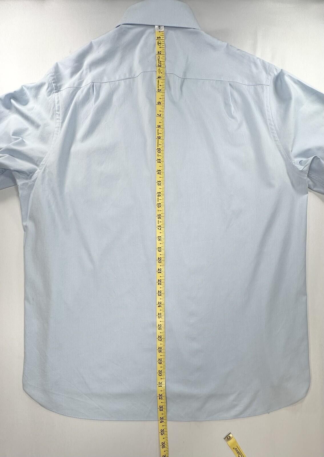 Charles Tyrwhitt Charles Tyrwhitt Classic Fit Cotton Button Up Blue Mens XL Size US XL / EU 56 / 4 - 3 Thumbnail