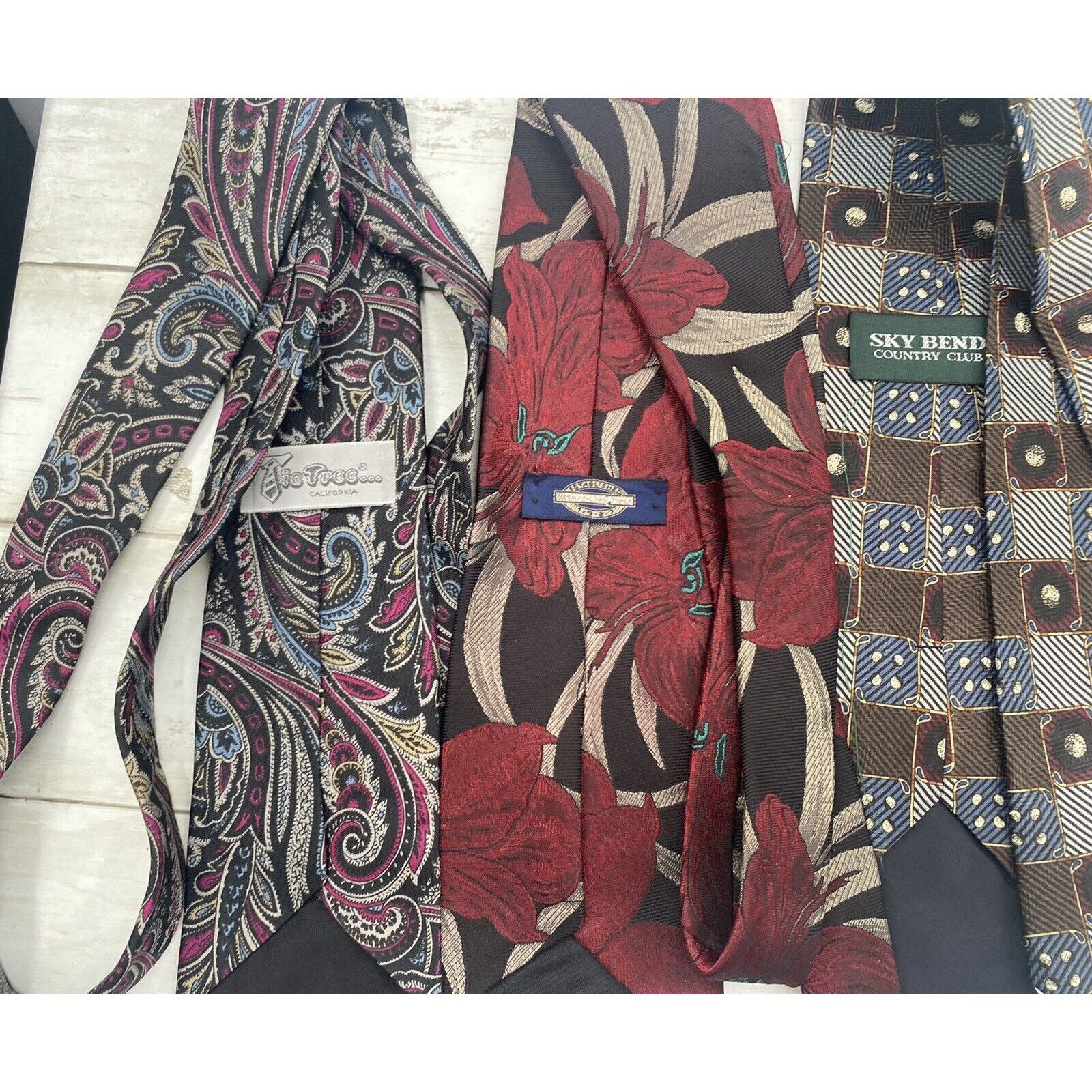 Other Lot of 7 Neck Ties Assorted Lot Allyn St George, Sky Bend, Size ONE SIZE - 10 Thumbnail