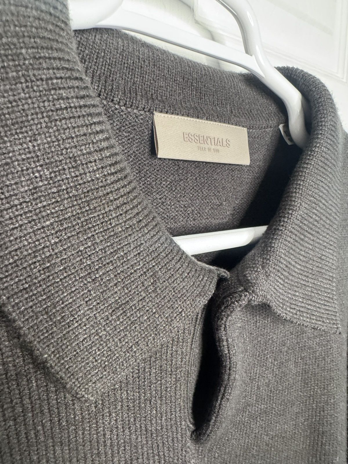 Fear of God Fear of God ESSENTIALS Knit Polo Black Size US XL / EU 56 / 4 - 8 Thumbnail