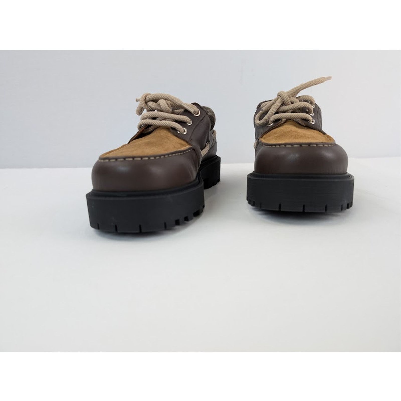 Givenchy o1rshd1 Storm Leather Boat Boots in Chocolate Size US 10 / EU 43 - 8 Thumbnail