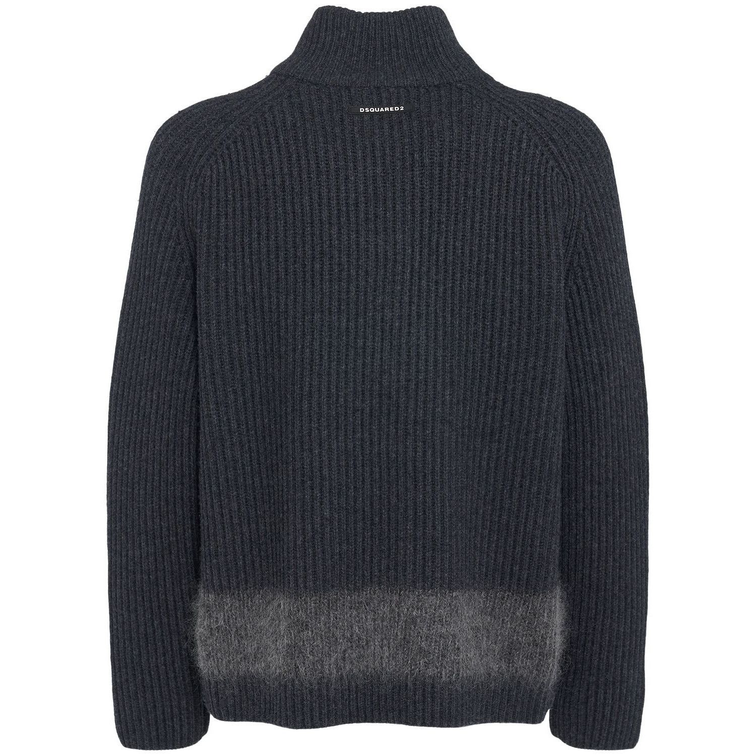 Dsquared2 DSQUARED2 Gray Zip Wool Cardigan New & Authentic (Men's size Size US M / EU 48-50 / 2 - 2 Thumbnail
