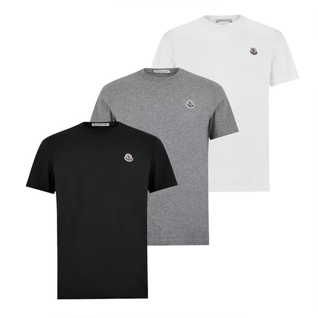 Moncler 3-Pack T-Shirts Size US L / EU 52-54 / 3 - 1 Thumbnail