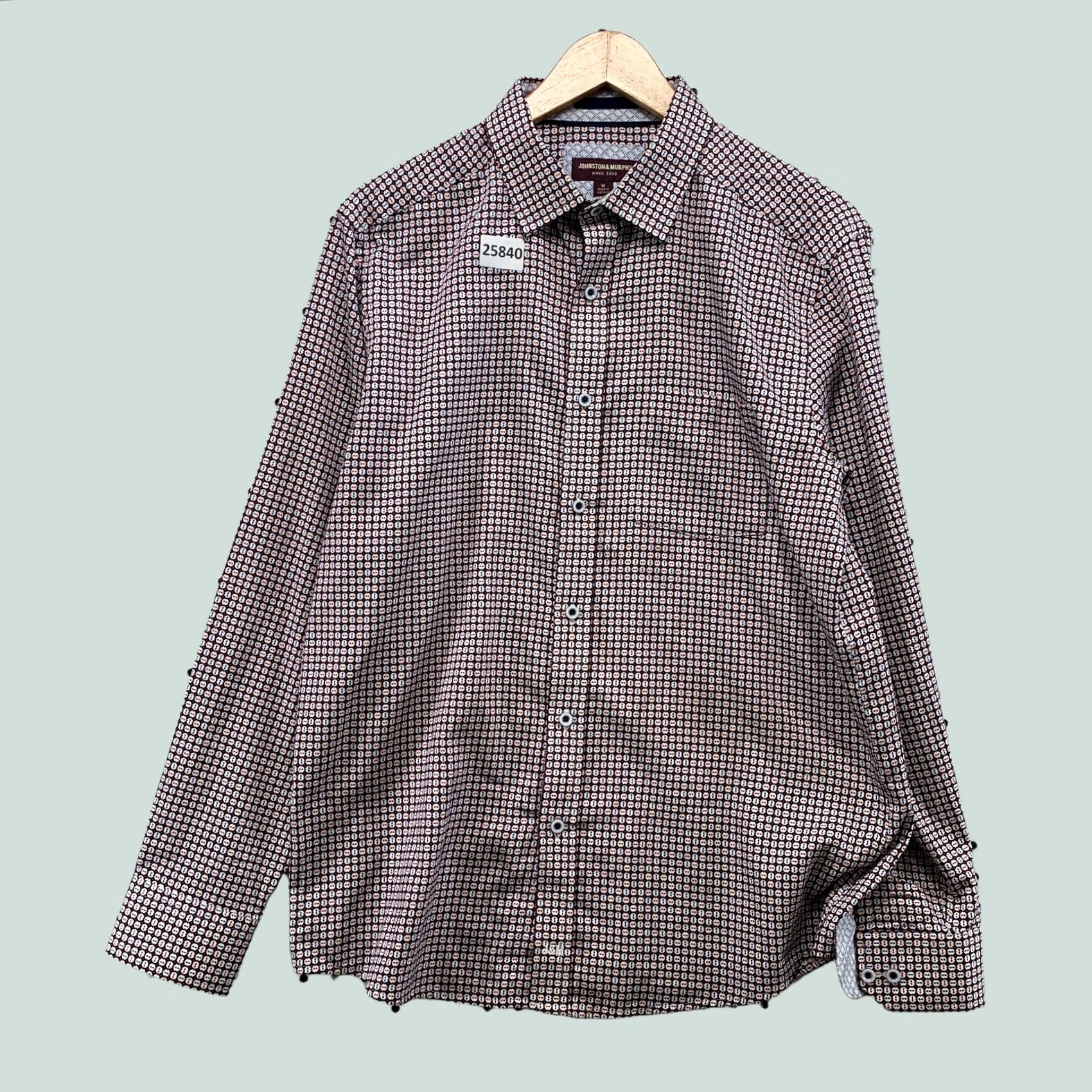 Johnston & Murphy Johnston & Murphy Shirt Multicolor Geometric Mens Medium Size US M / EU 48-50 / 2 - 1 Thumbnail