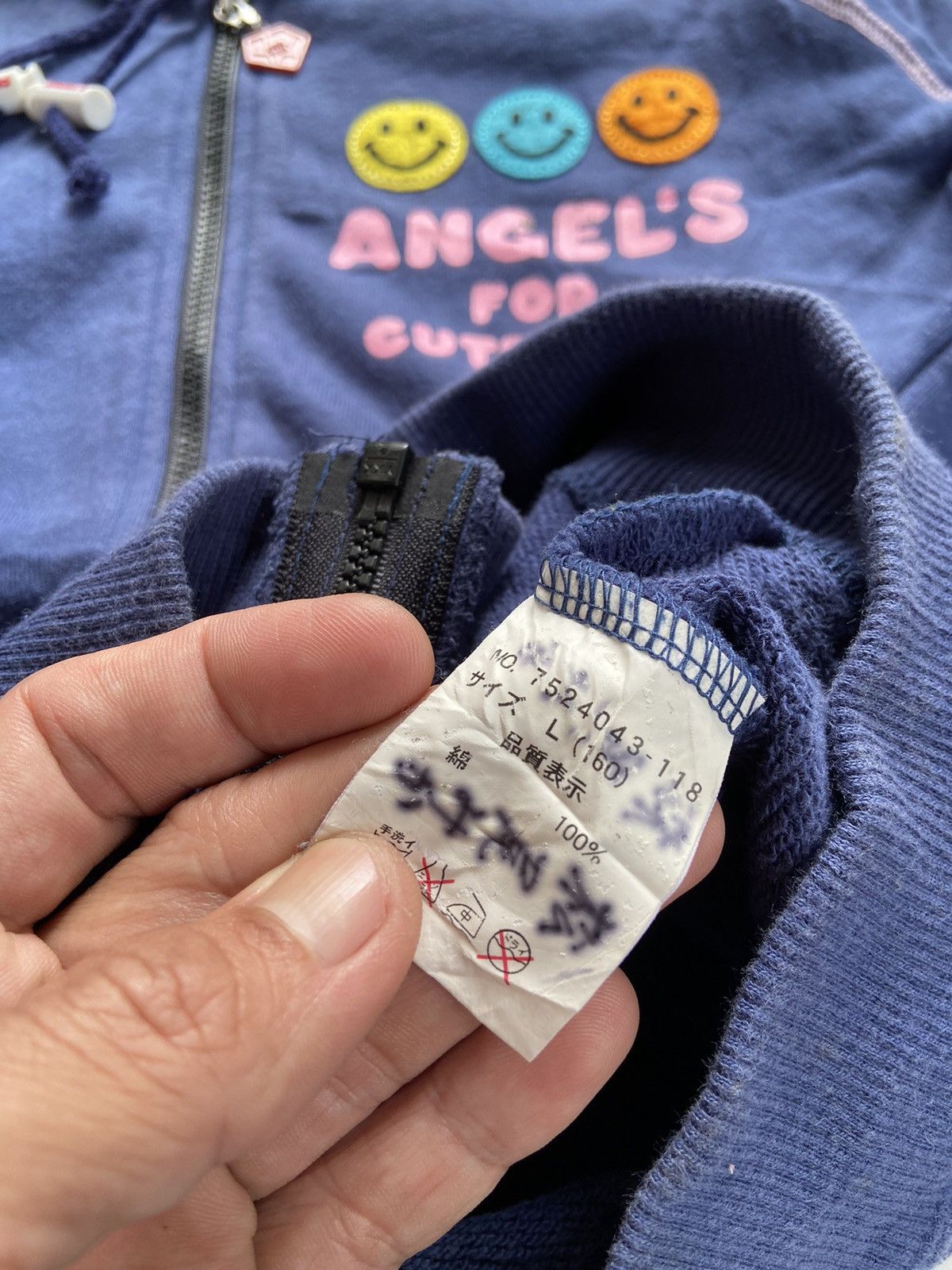 Angel Blue ANGELS BLUE POP & CUTE HAVE A NICE SMILE ZIP HOODIE Size US S / EU 44-46 / 1 - 12 Thumbnail