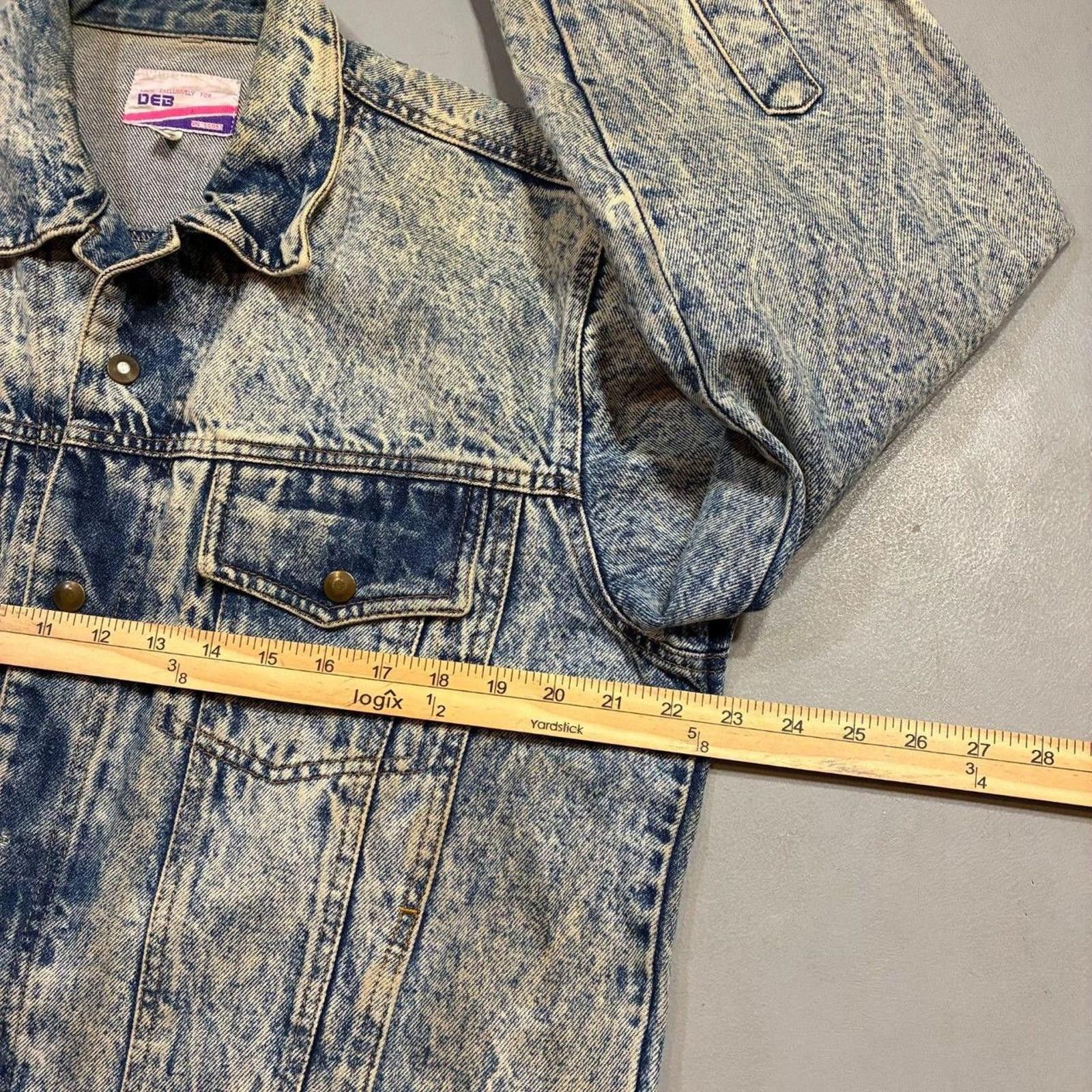 Other Vintage 80s Acid Wash Denim Trucker Jacket Made in Brazil Size US M / EU 48-50 / 2 - 7 Thumbnail
