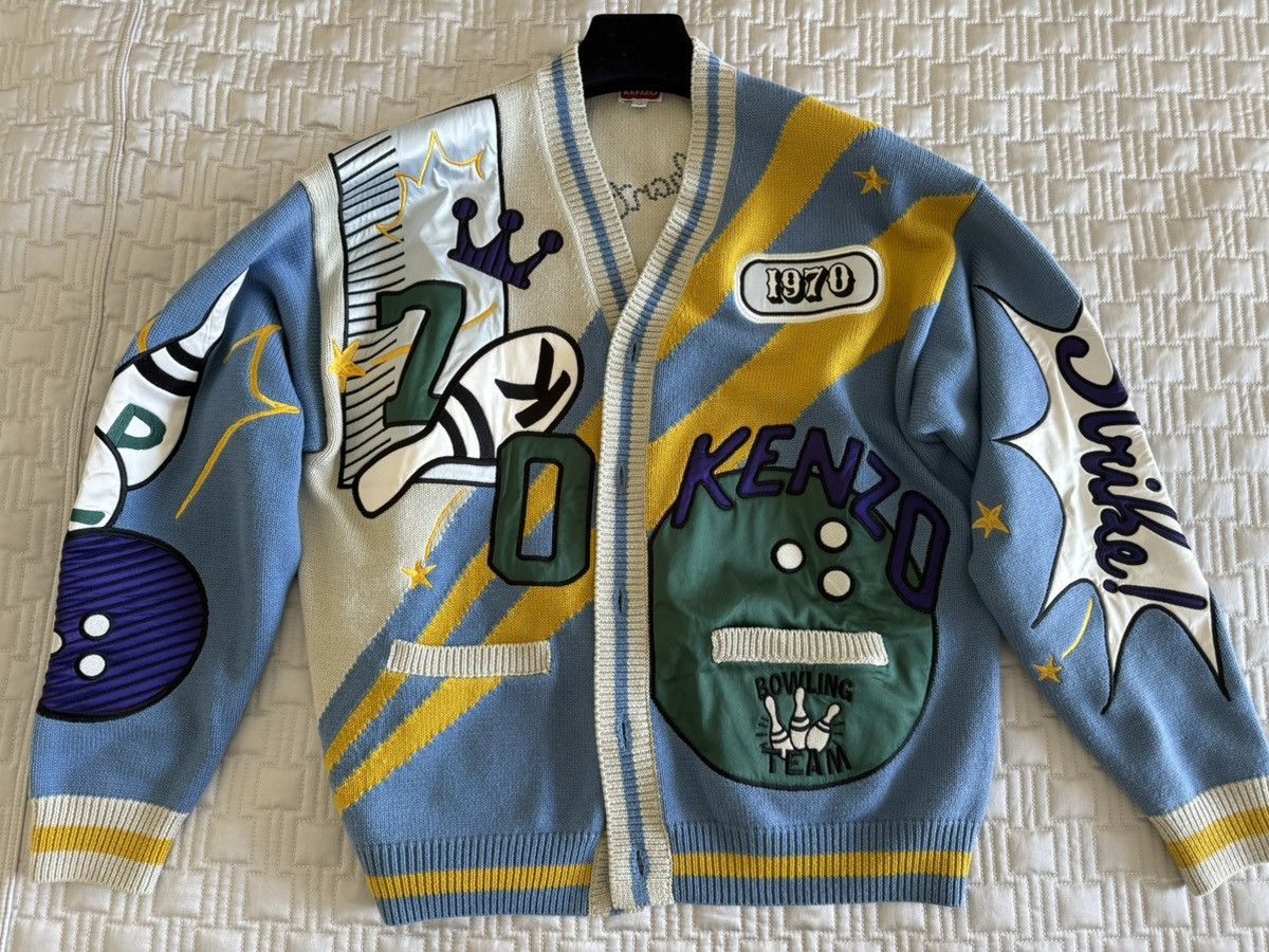 KENZO Bowling Elephant Cardigan Size M