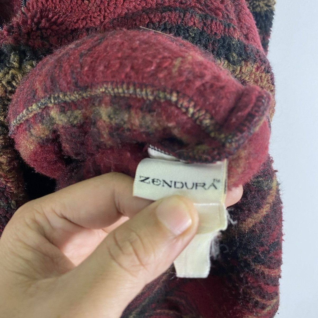 Vintage × Woolrich Woolen Mills Vintage Woolrich Tartan Plaid Half Zip Fleece Size US XL / EU 56 / 4 - 8 Thumbnail