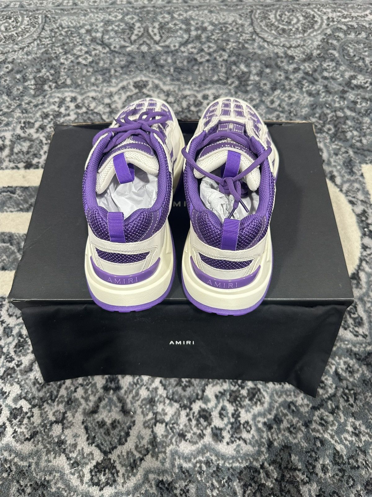 Amiri Brand New Amiri Bone Runner Size 12US/45EU Size US 12 / EU 45 - 5 Thumbnail
