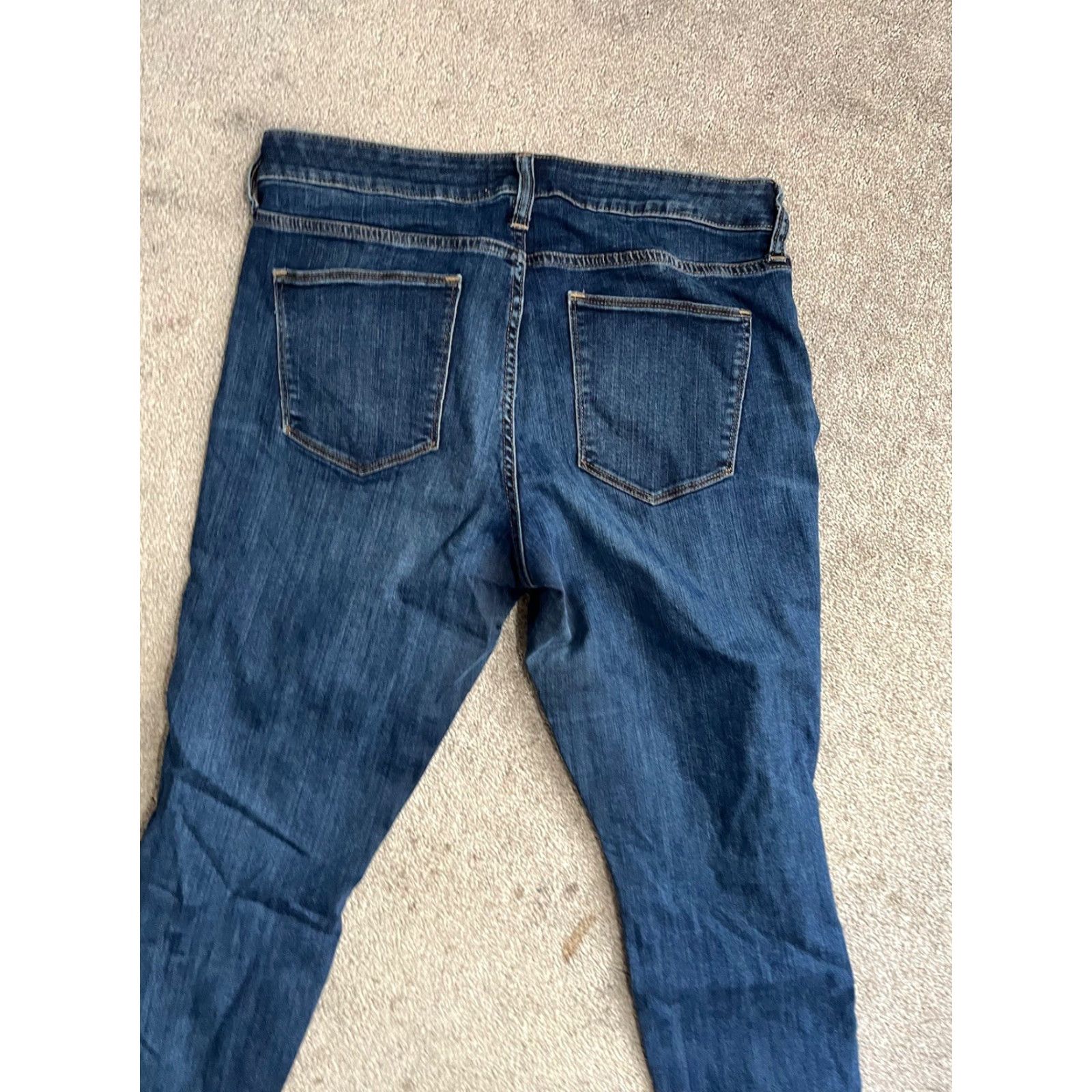 Gap Gap 1969 Women Jeans 32R Blue Cotton Blend Mid Rise Skinny Denim 5-Pocket City Size 24" / US 00 / IT 34 - 4 Thumbnail
