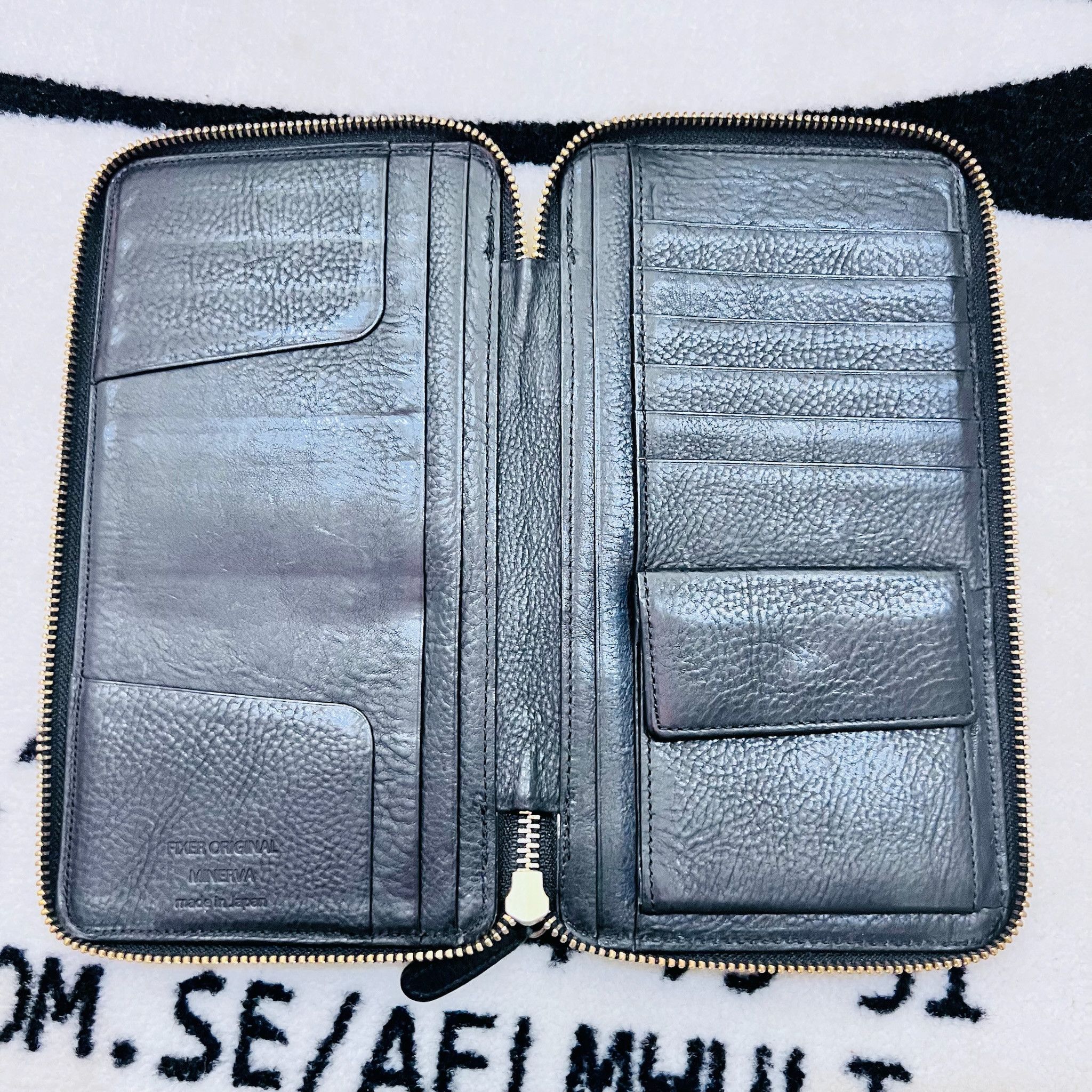 Other Fixer Original Minerva Oiled Leather Zip Travel Long Wallet Size ONE SIZE - 1 Thumbnail