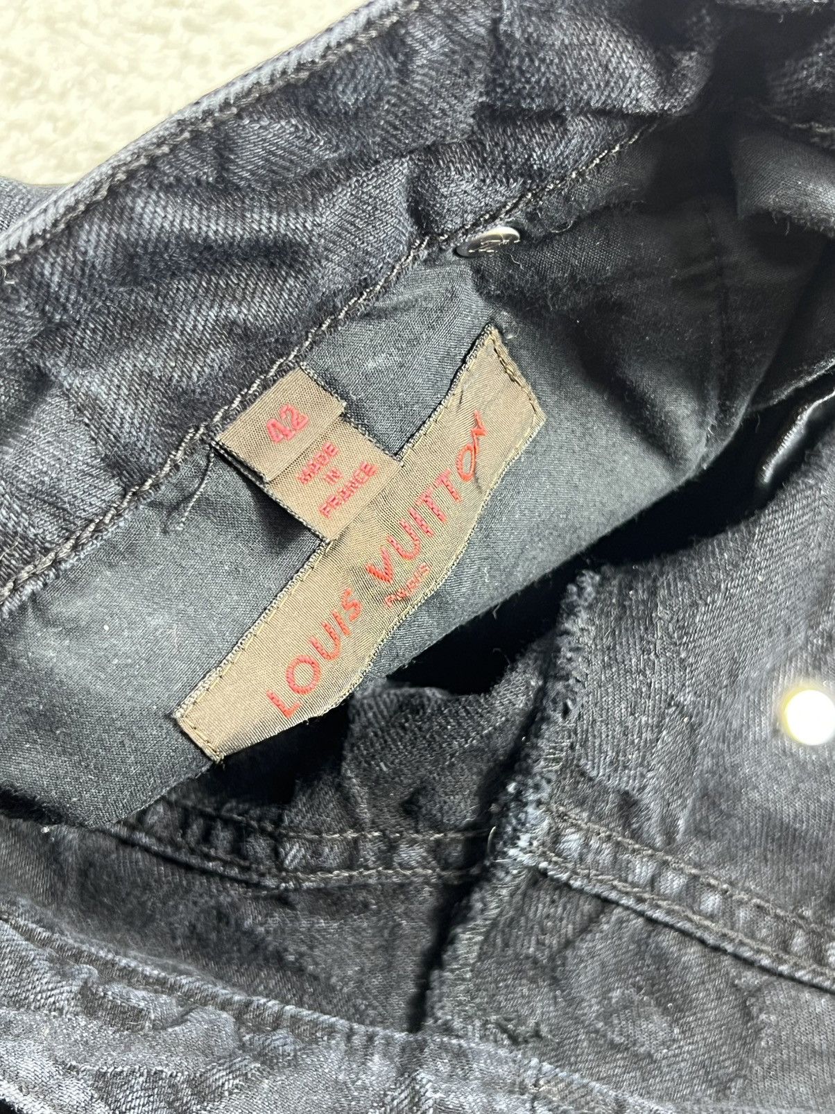 Louis Vuitton Louis Vuitton Stephen Sprouse Black Graffiti Logo Jeans Size 28" / US 6 / IT 42 - 10 Thumbnail