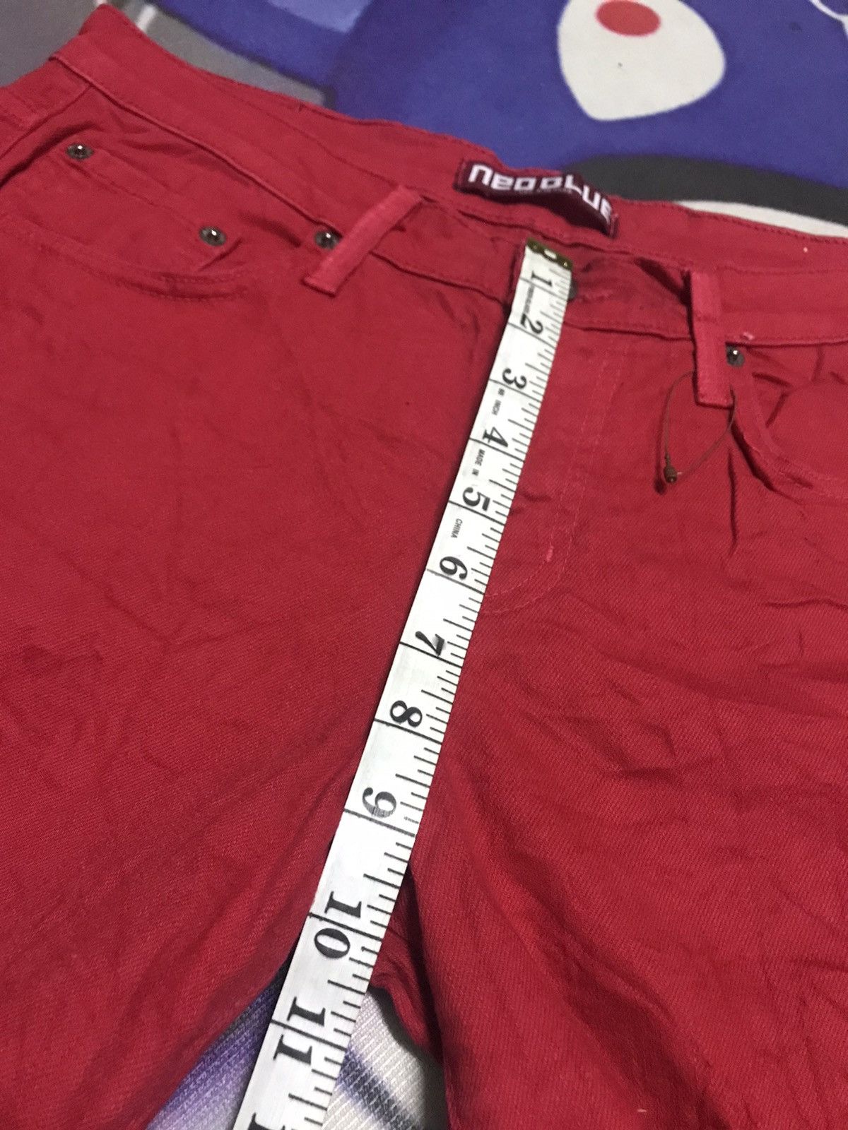 Designer × Japanese Brand Neo Blue skinny colour jeans red Size US 32 / EU 48 - 7 Thumbnail