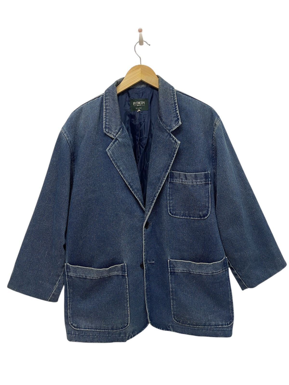 Indigo VINTAGE TRADITIONAL JAPAN INDIGO DYED JACKET Size US L / EU 52-54 / 3 - 1 Thumbnail