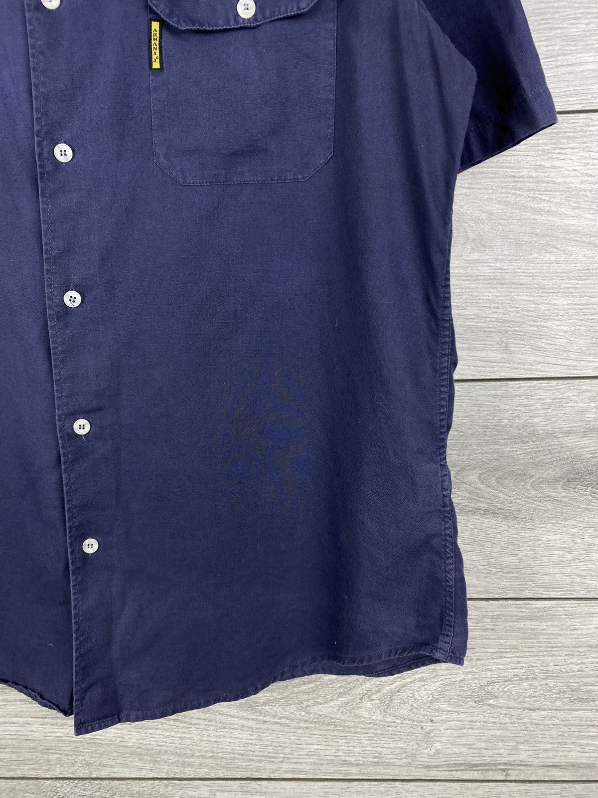 Armani Mens Vintage Armani Jeans Linen Shirt Button Up Size XL Size US XL / EU 56 / 4 - 4 Thumbnail