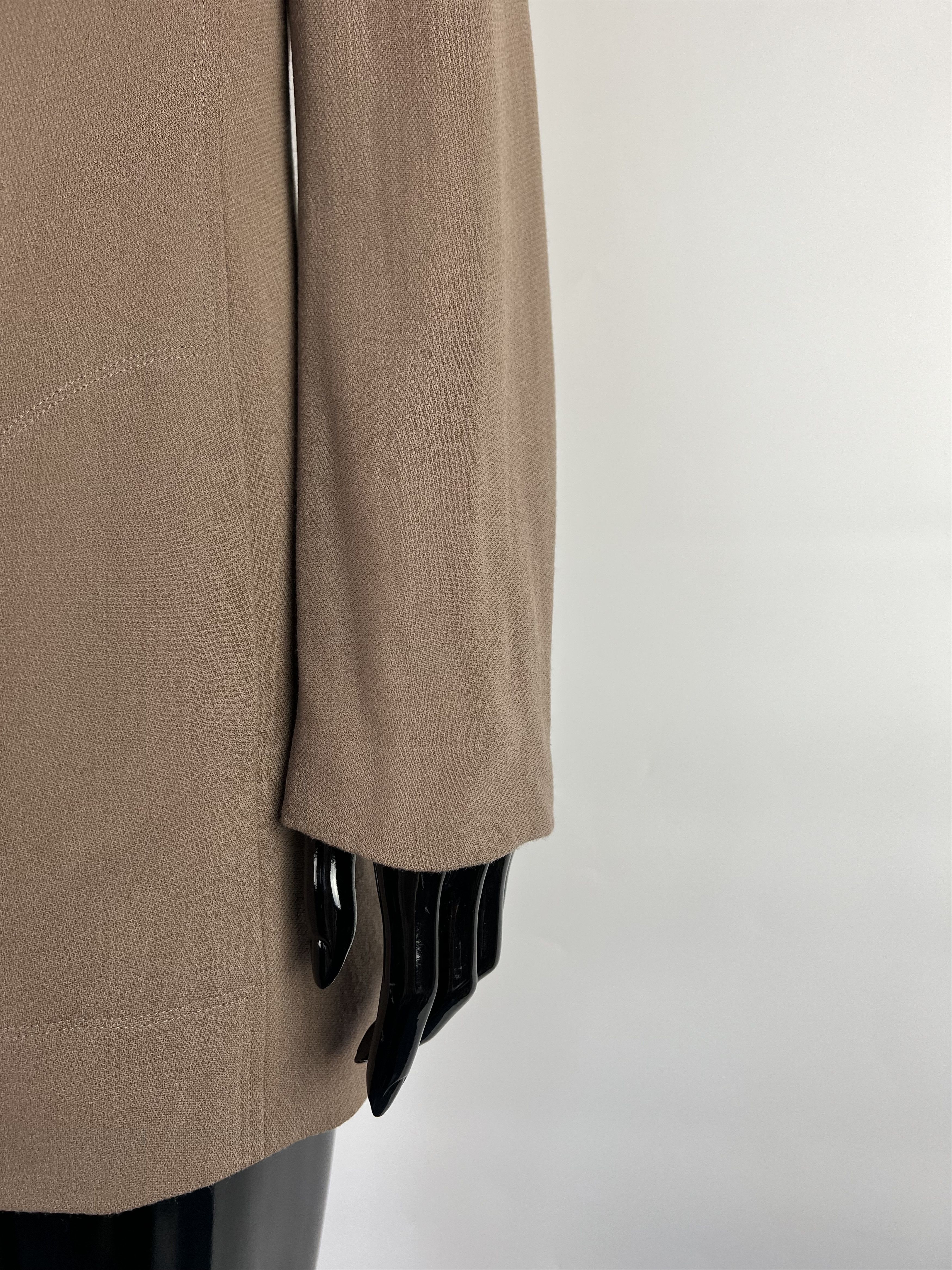 Sonia Rykiel Rare Vintage Sonia Rykiel Brown Wool Blazer Jacket Size 40 Size M / US 6-8 / IT 42-44 - 8 Thumbnail