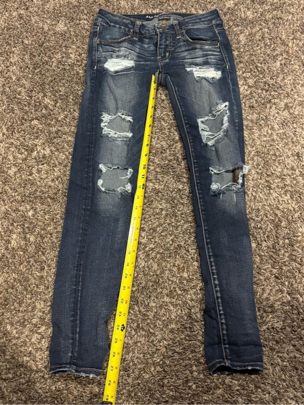 American Eagle Outfitters Women's American Eagle Super Low Jegging Jeans Size 26" / US 2 / IT 38 - 6 Thumbnail