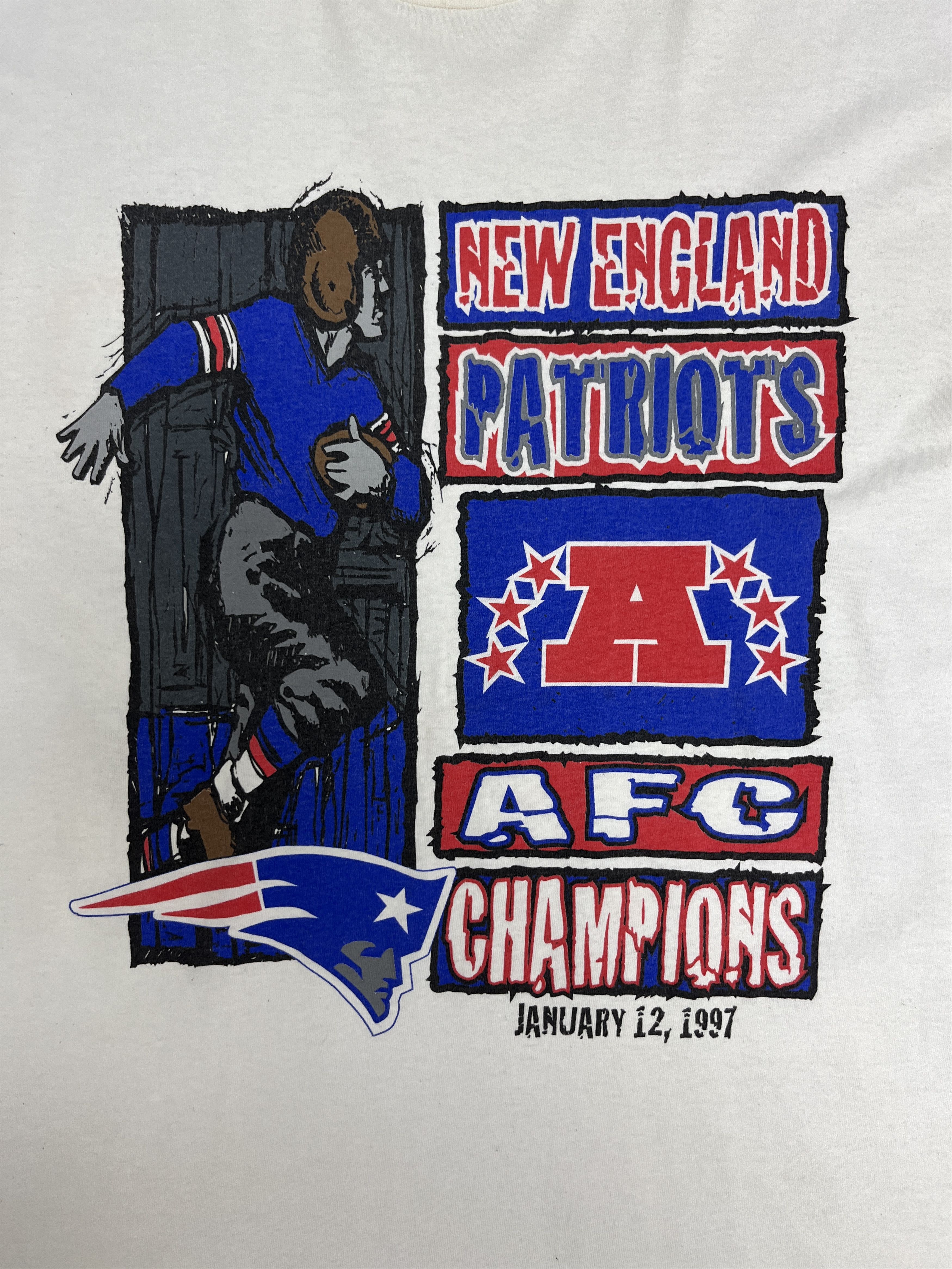 Starter × Vintage New England Patriots AFC Champions Vintage T-Shirt Tee Size US L / EU 52-54 / 3 - 2 Thumbnail