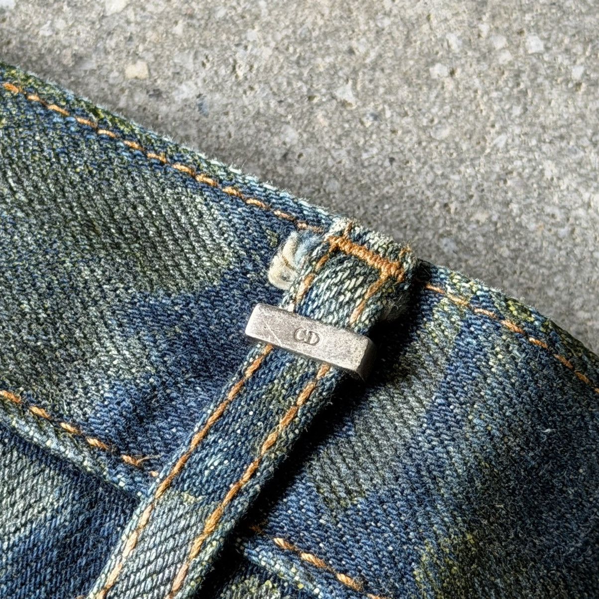 Dior Dior Homme Hedi Era AW03 “Luster” RUNWAY MIJ Green Wax Denim Size US 33 - 14 Thumbnail